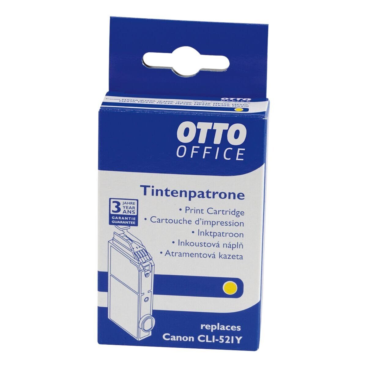 Tintenpatrone Office Otto gelb) (ersetzt CLI-521Y Office »CLI-521Y«, Canon