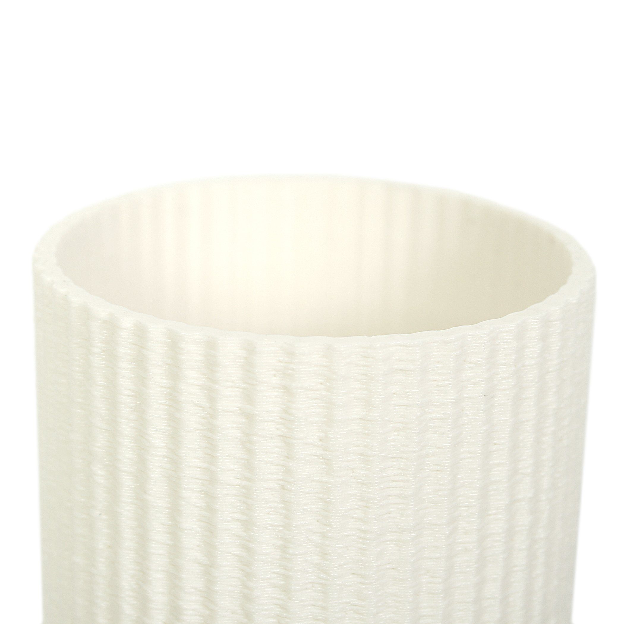 Vase – Dekorative Kreative Rohstoffen; White bruchsicher wasserdicht aus Designer aus Bio-Kunststoff, Blumenvase nachwachsenden & Dekovase Feder