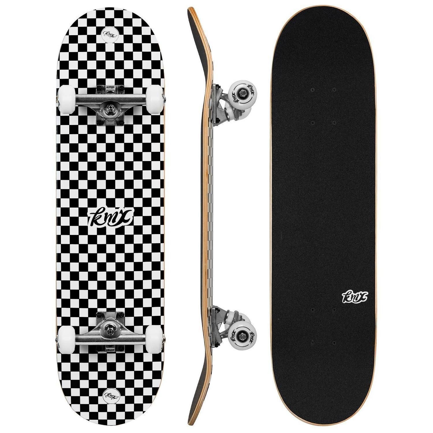 LuxusKollektion Skateboard Skateboard Classic 31" Schwarz Schachbrett