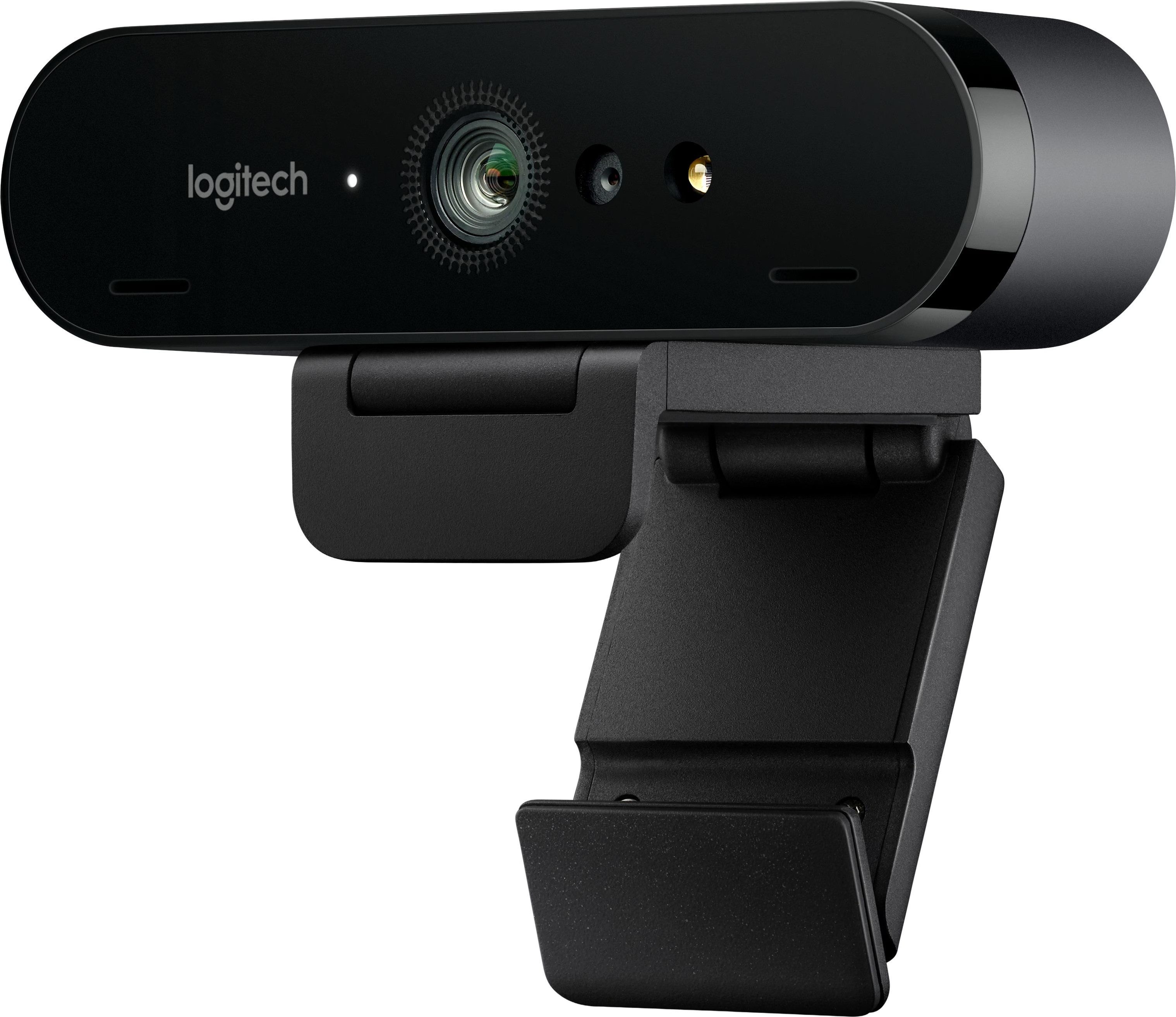 Logitech Brio 4K Ultra HD - High-End-Streaming & Videokonferenzen Business Webcam (4K Ultra HD, Teams, Skype, Zoom, Cortana, Webex, GoToMeeting, Discord, Twitch, HDR, Infrarot-Sensor für Windows Hello, Abnehmbare Abdeckblende)