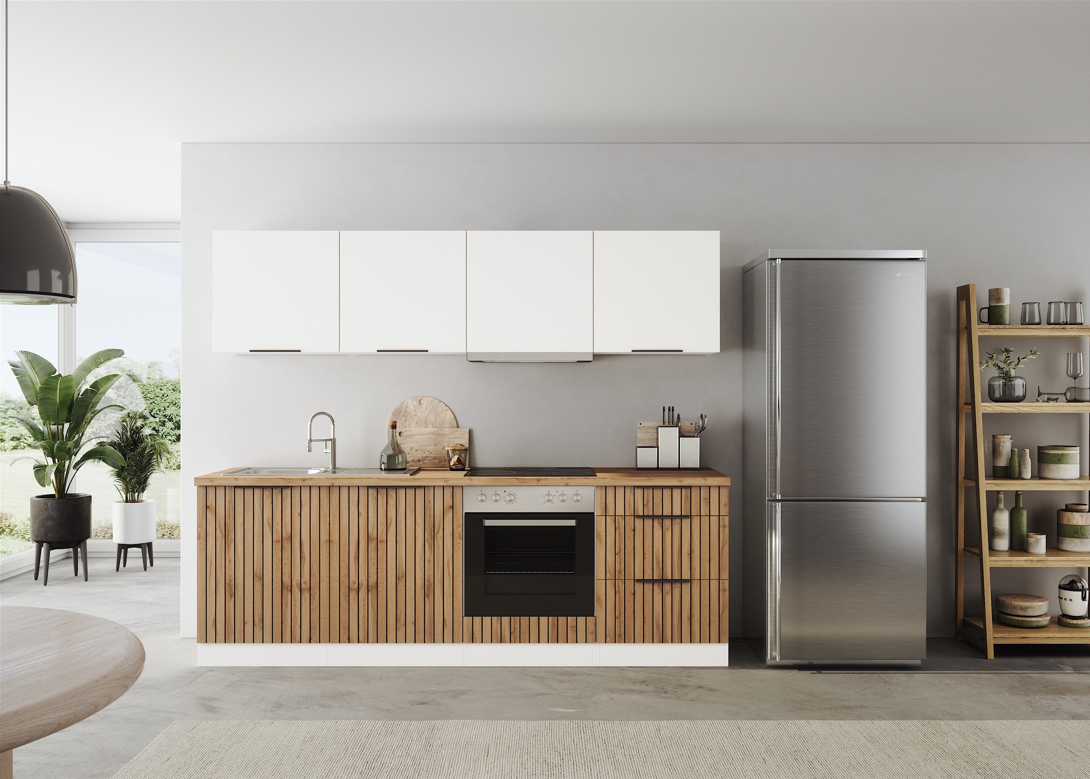KOCHSTATION Küchenzeile KS-Lagos2, Breite 240 cm, günstig online kaufen
