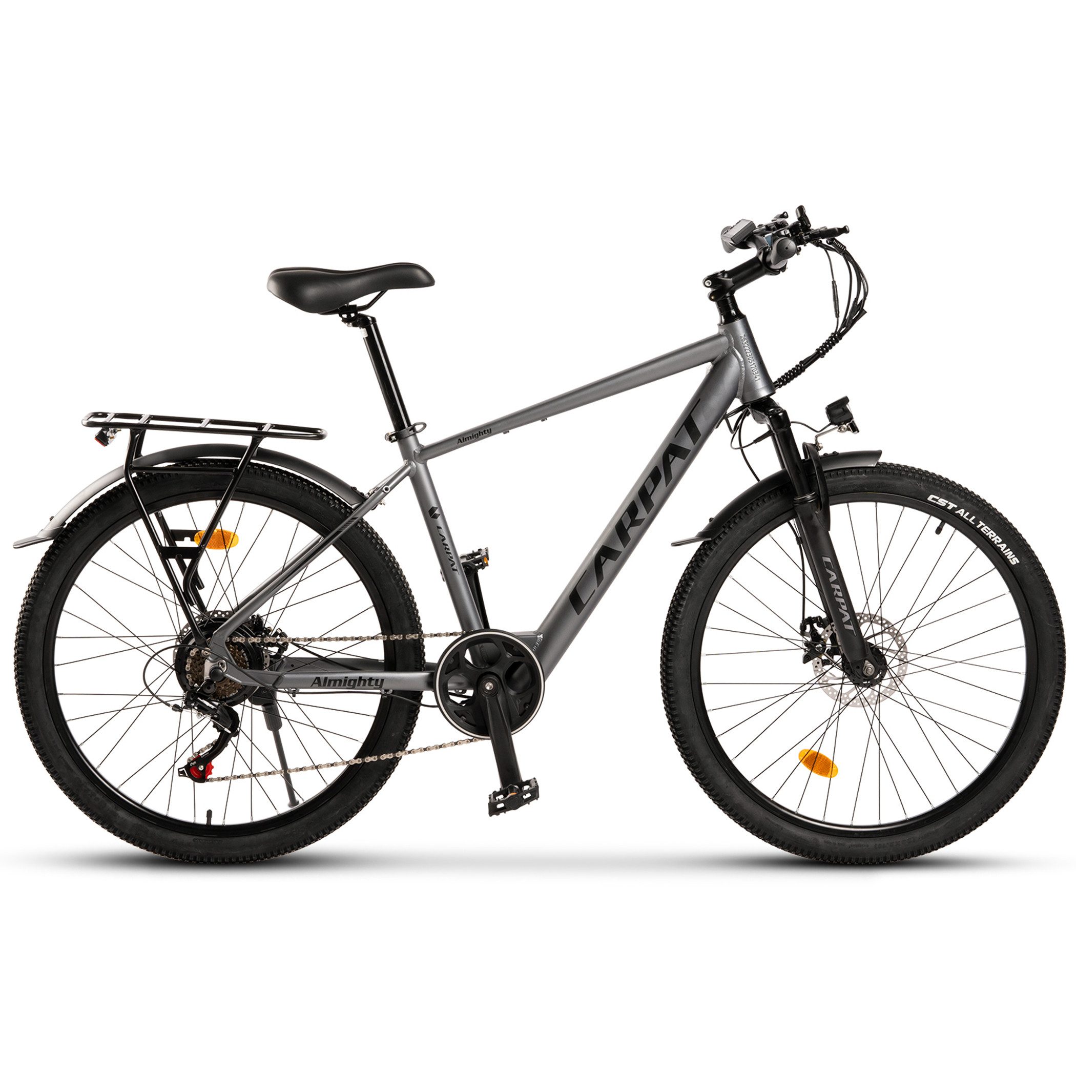 CARPAT SPORT Mountainbike 29 Zoll Fahrrad für Herren Damen, 21 Gang Shimano Tourney TZ 500 Schaltwerk, Kettenschaltung, (Aluminium Rahmen, mechanische Scheibenbremse), 165 - 200 cm MTB Hardtail Fahrrad