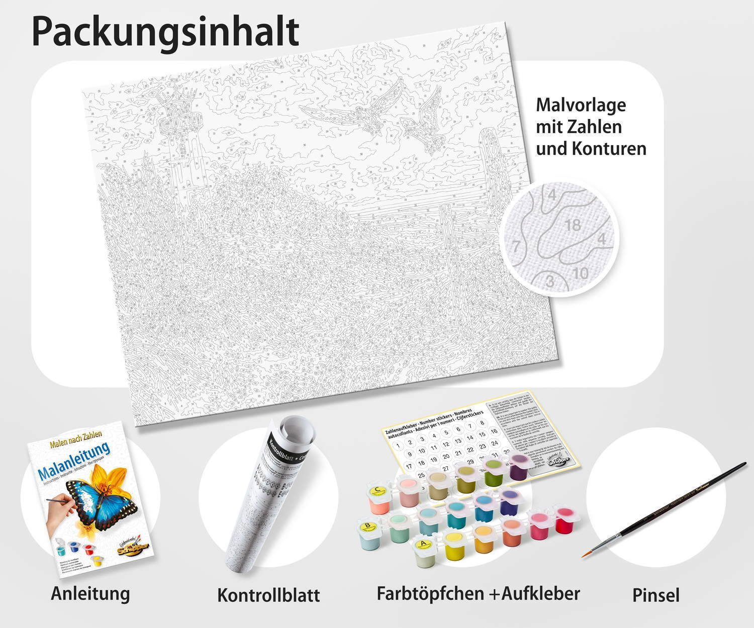 Schipper Malen nach Zahlen Malen nach Zahlen 40x50cm Der Nürnberger Christkindlesmarkt 609130336