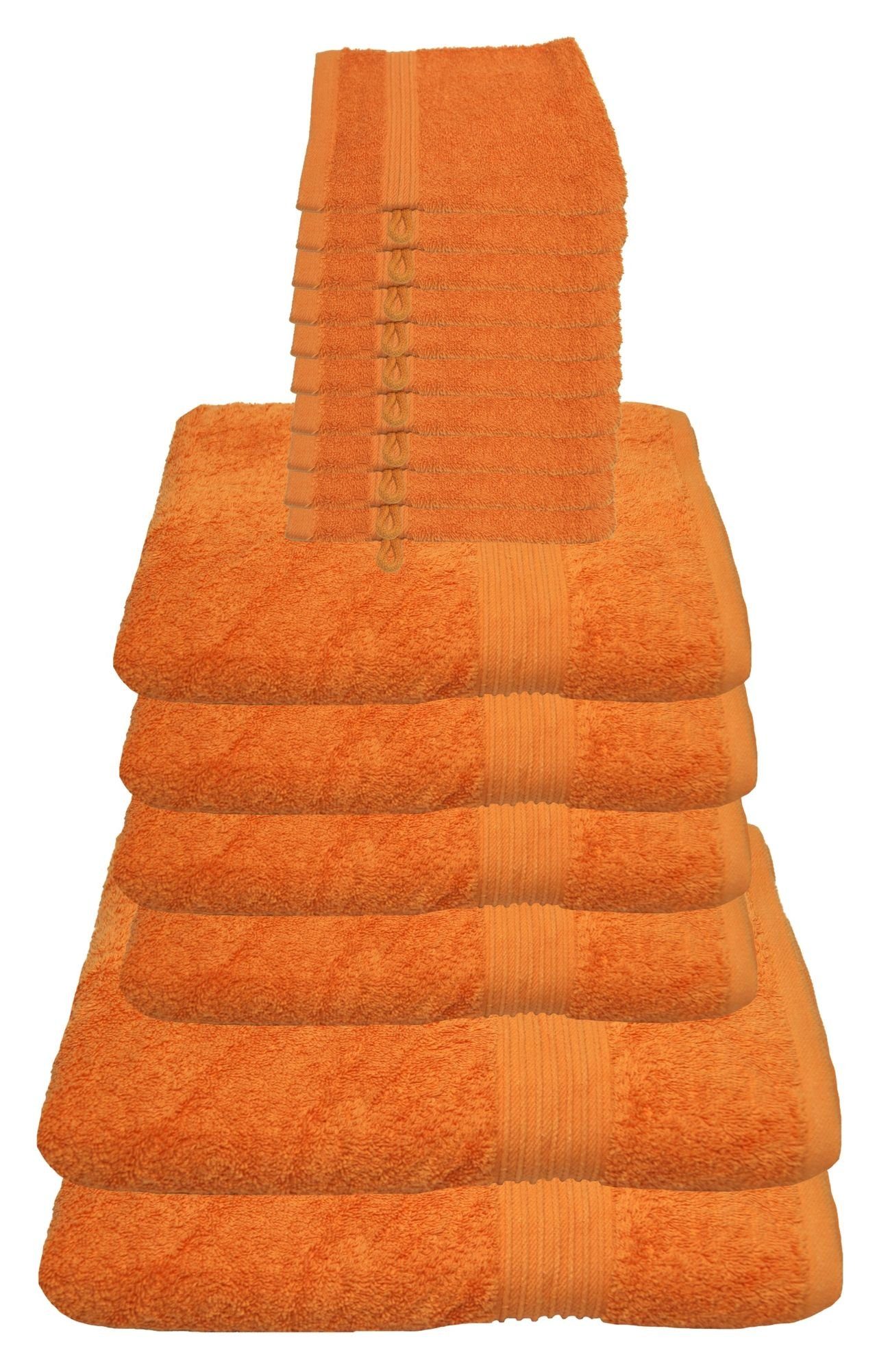 Julie Julsen Handtücher 16-Handtücher-Orange, Baumwolle (16-St)