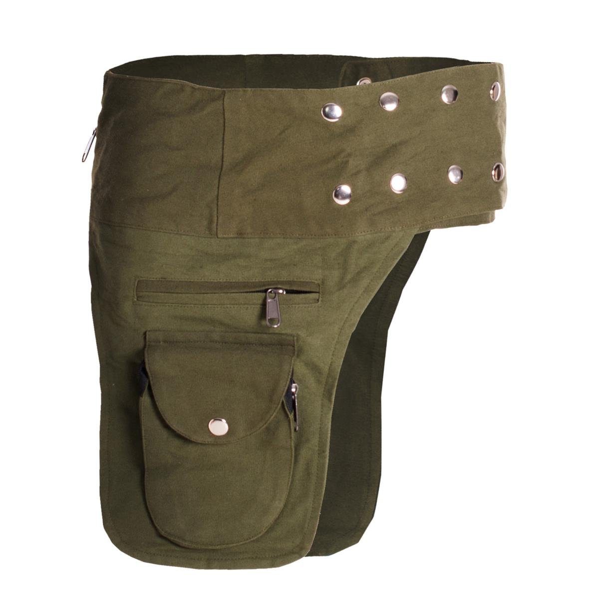 Vishes Gürteltasche Doppel Holster Hüfttasche Bauchtasche Sidebag, Goa, Ethno, Hippie, Festival Style