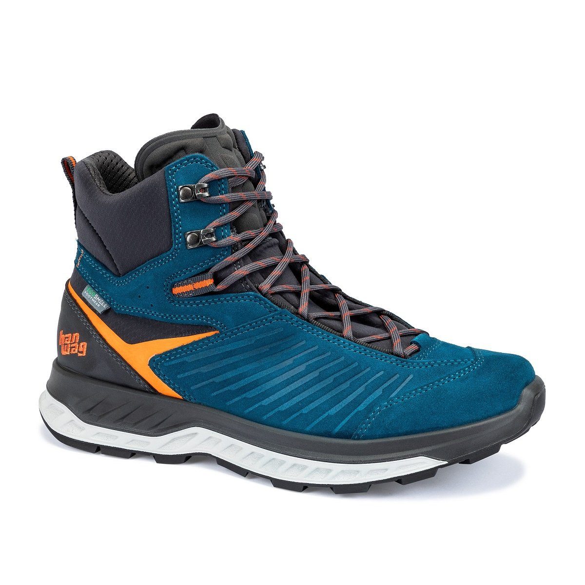 Hanwag Blueridge ES (Veloursleder, wasserdicht) blau/orange günstig online kaufen