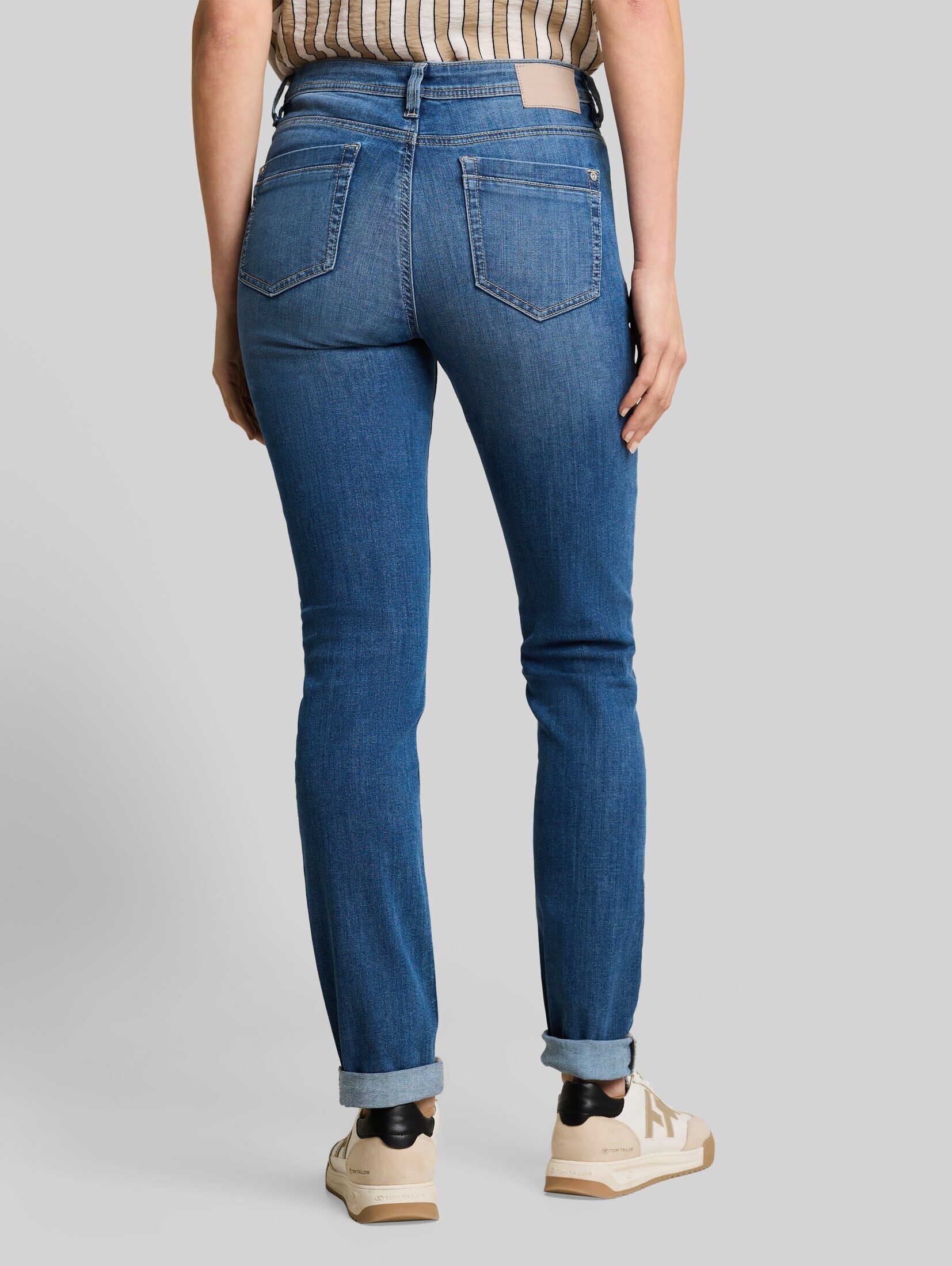TOM TAILOR Tapered-fit-Jeans Jeanshosen TTMAYA TAPERED Jeans – Bild 4 von 5
