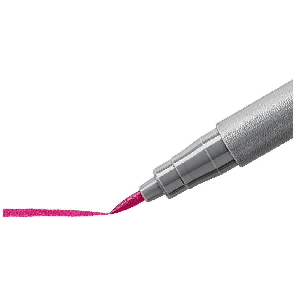 STAEDTLER Fineliner pigment brush 371 Fasermaler mit Pinselspitze, 12 Fasermaler 371 C12-3