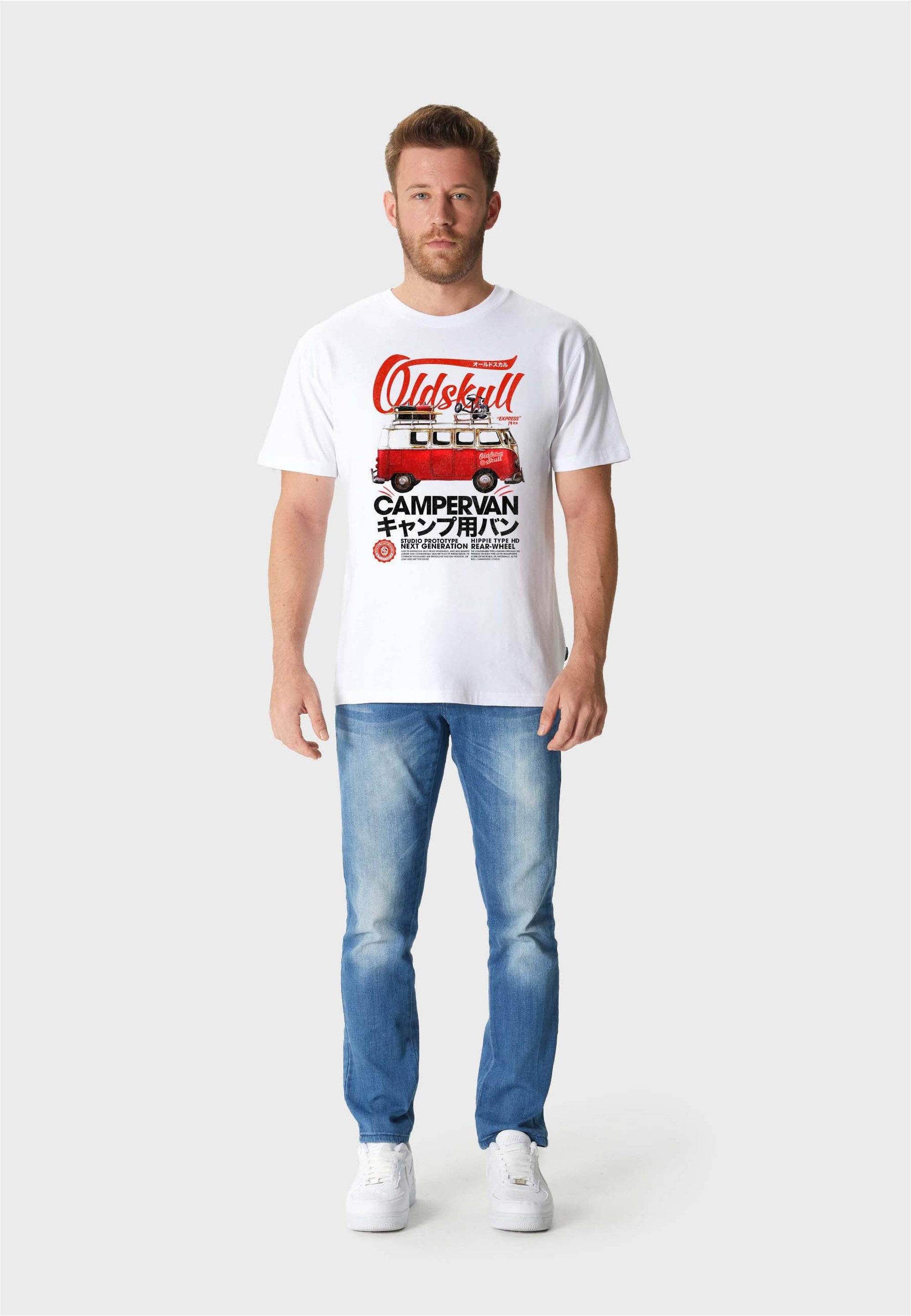 Oldskull T-Shirt RETRO URBAN CAMPER (1-tlg) günstig online kaufen