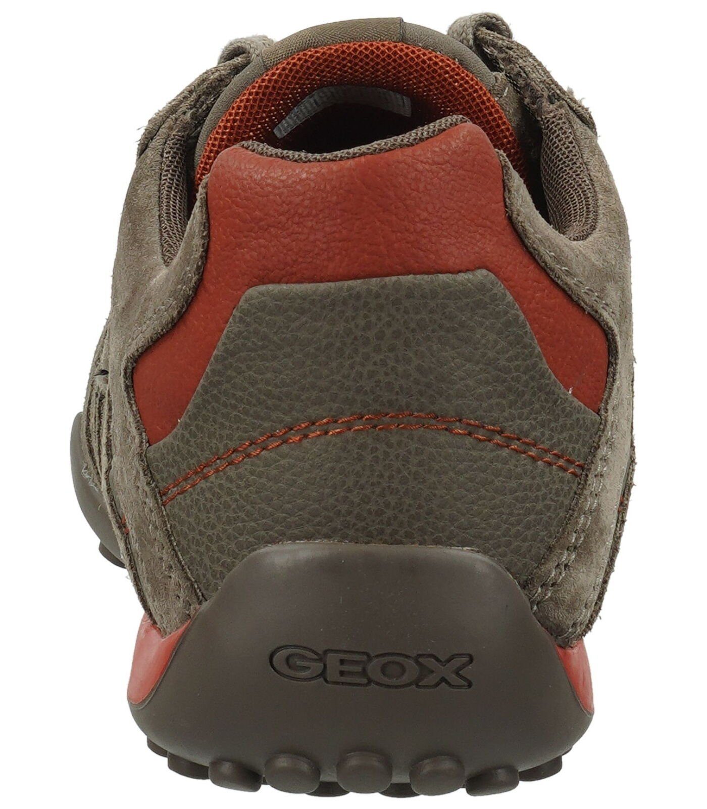 Geox Sneaker Veloursleder/Textil Orange Sneaker Grau