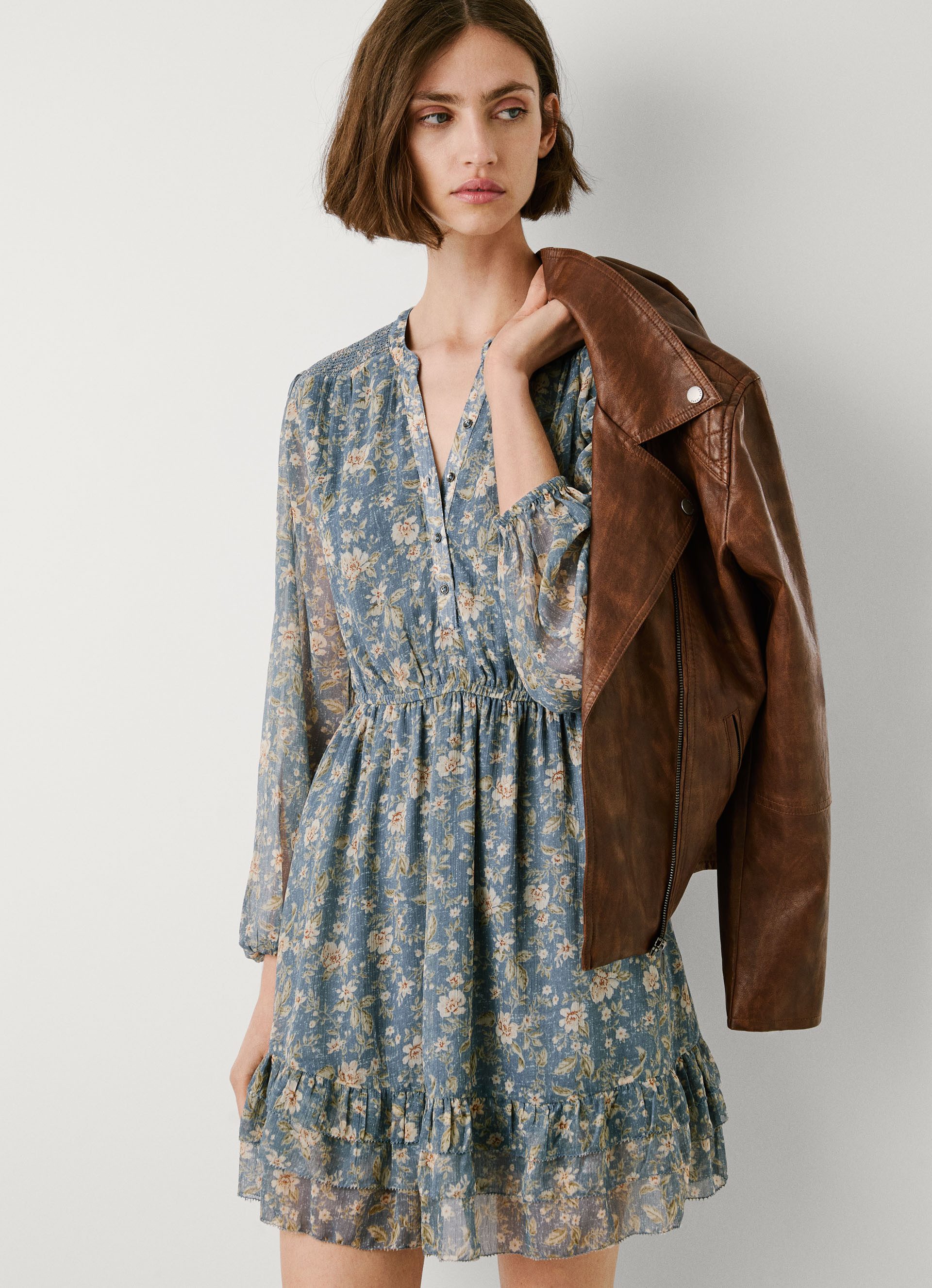 Pepe Jeans Blusenkleid LONDYN DRESS tailliert, günstig online kaufen