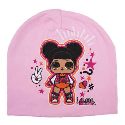 L.O.L. SURPRISE! Schlupfmütze LOL Surprise Mädchen Kinder Frühlings Mütze - Cheerleader Gr. 52 oder 54 cm, 100% Baumwolle, in Pink oder Rosa