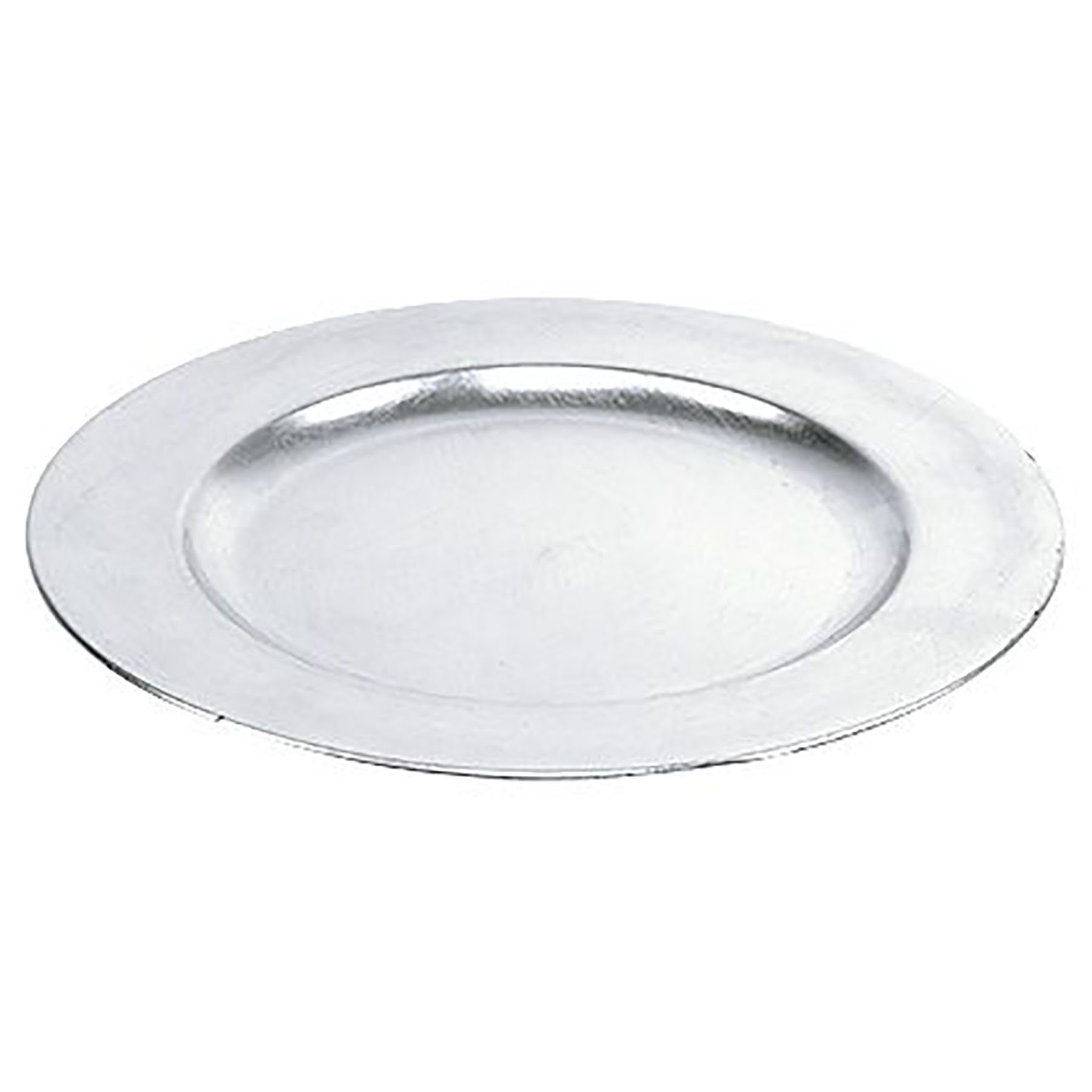 Annastore Platzset 6 x Platzteller aus herrlich schimmerndem Melamin Ø 33 cm - Dekoteller, Unterteller wiederverwendbar Dekoteller