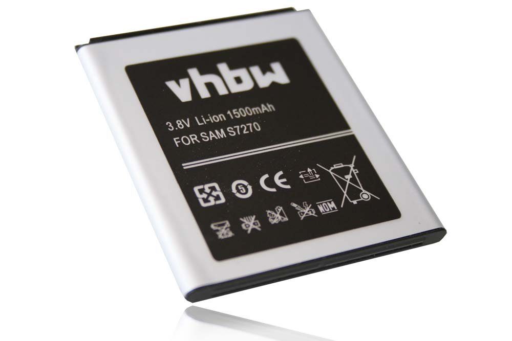 vhbw Ersatz für Samsung B100, B100AE für Smartphone-Akku Li-Ion 1500 mAh (3,7 V)