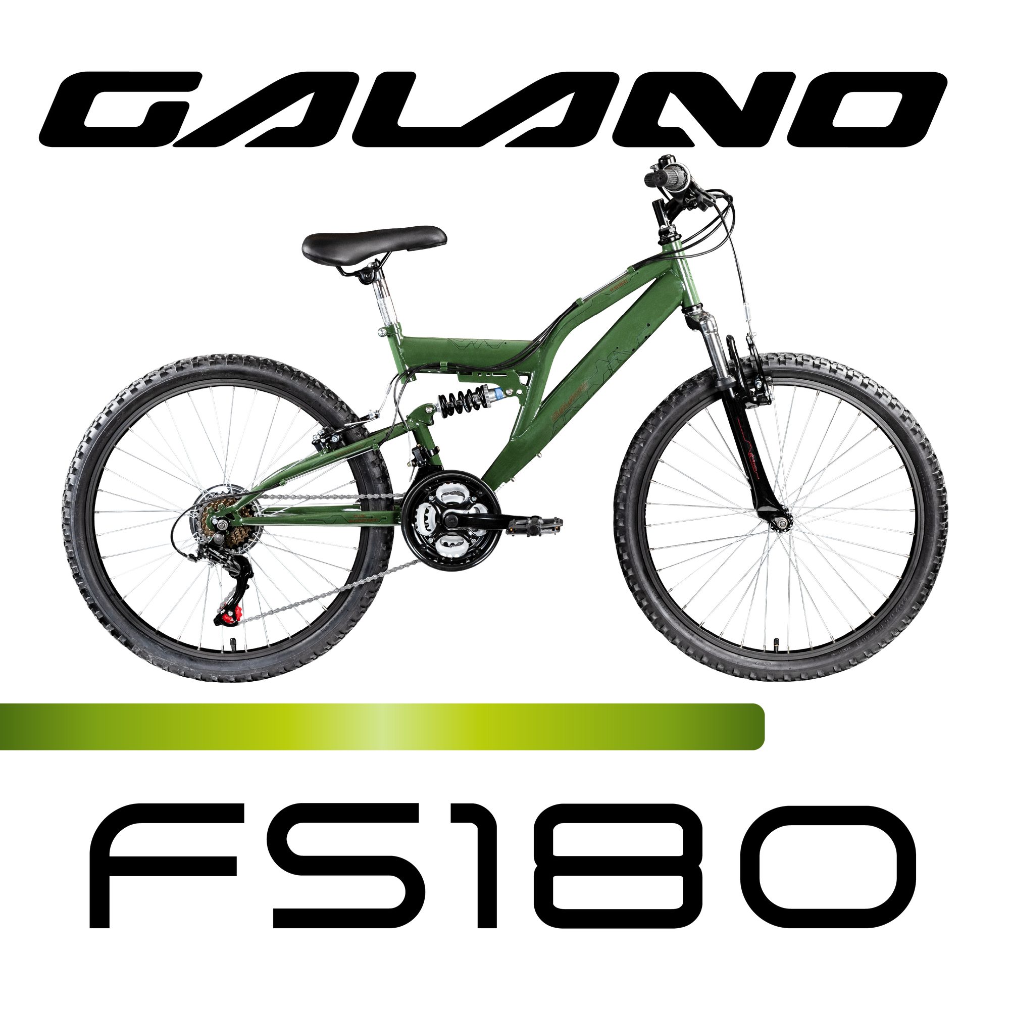 Galano Mountainbike FS180, 18 Gang, Kettenschaltung, Jugendfahrrad ab 8 130-145 cm MTB Fully Fahrrad Mädchen Jungen