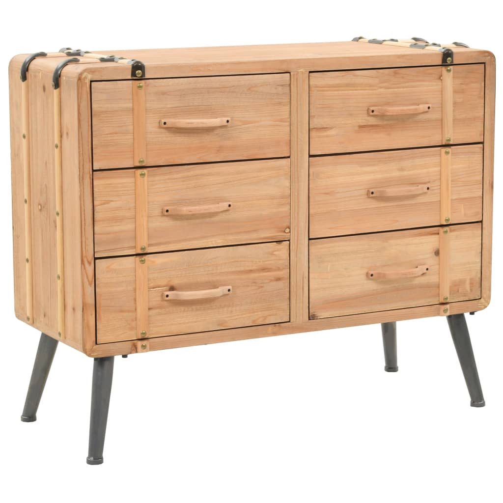 vidaXL Schranksystem Schubladenkommode Massivholz Tanne 91x35x73 cm