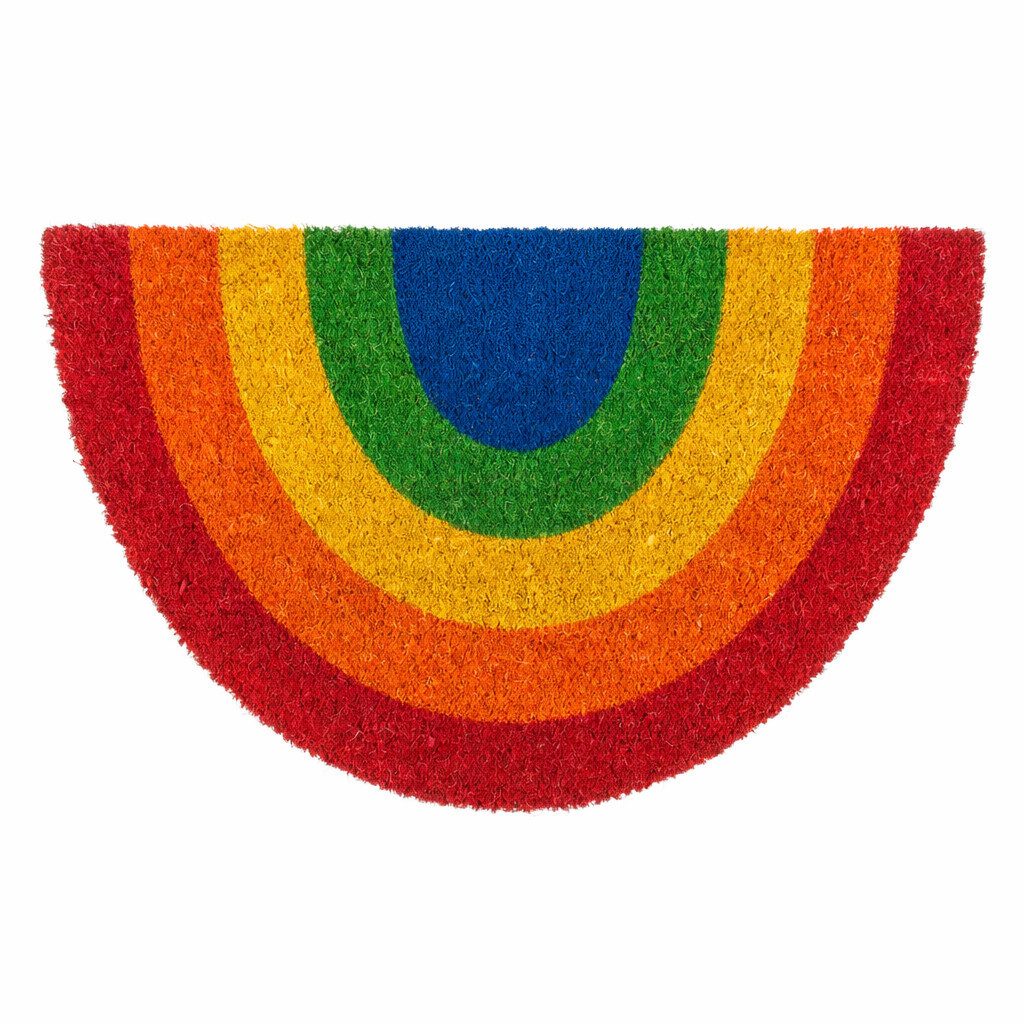 ReWu Fußmatte Fußmatte, Pride, halbrund, ca60x40cm, mit Headercard zum Aufhängen. € 13,99