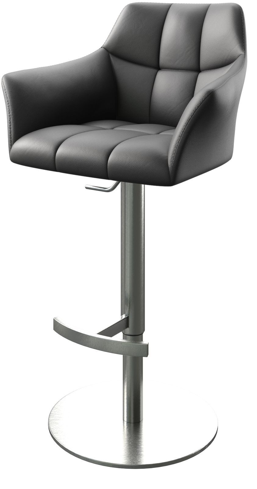 DELIFE Barhocker Yulo-Flex, Drehfuß höhenverstellbar Edelstahl günstig online kaufen