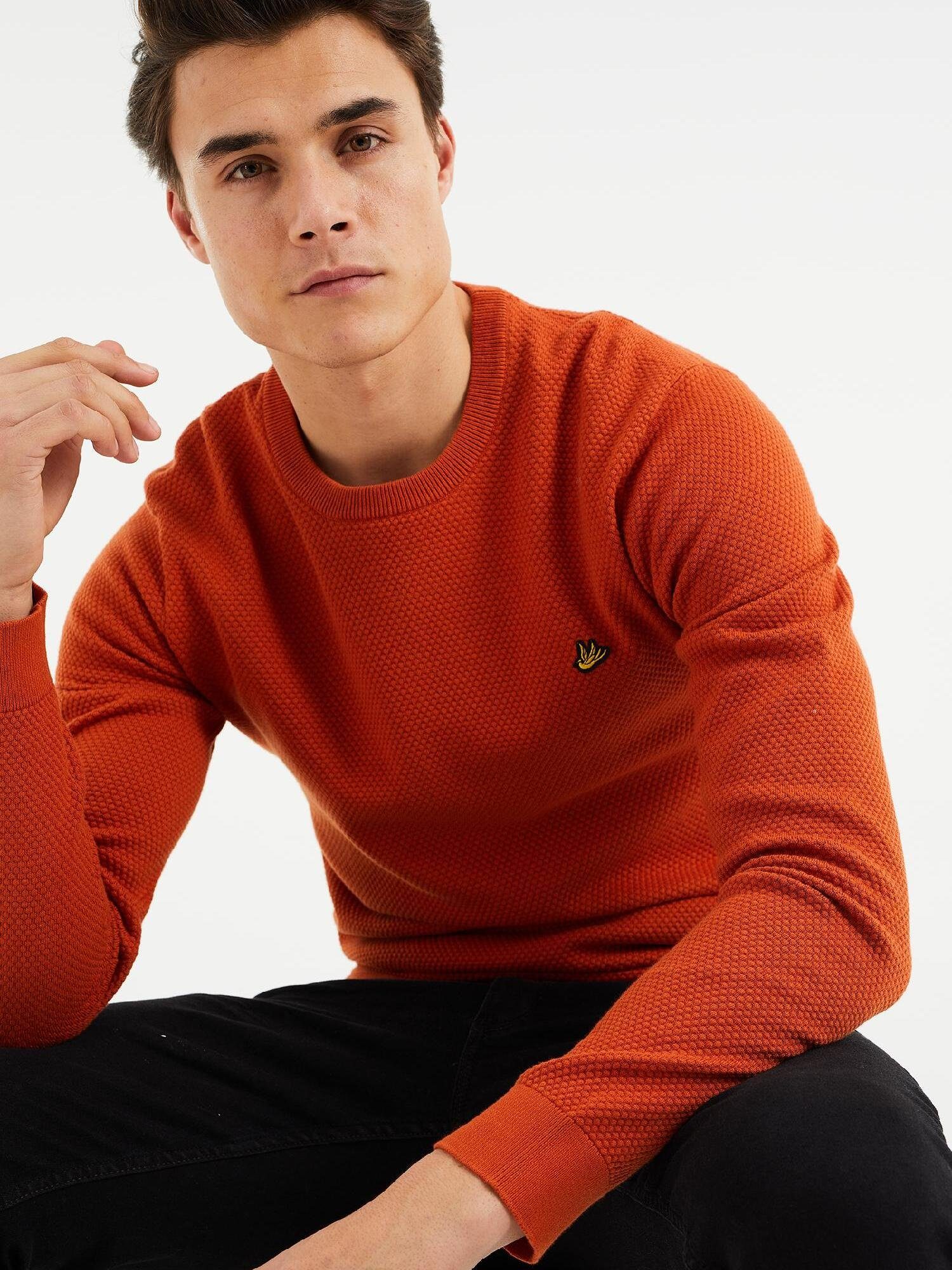 WE (1-tlg) Sweater Fashion Orange