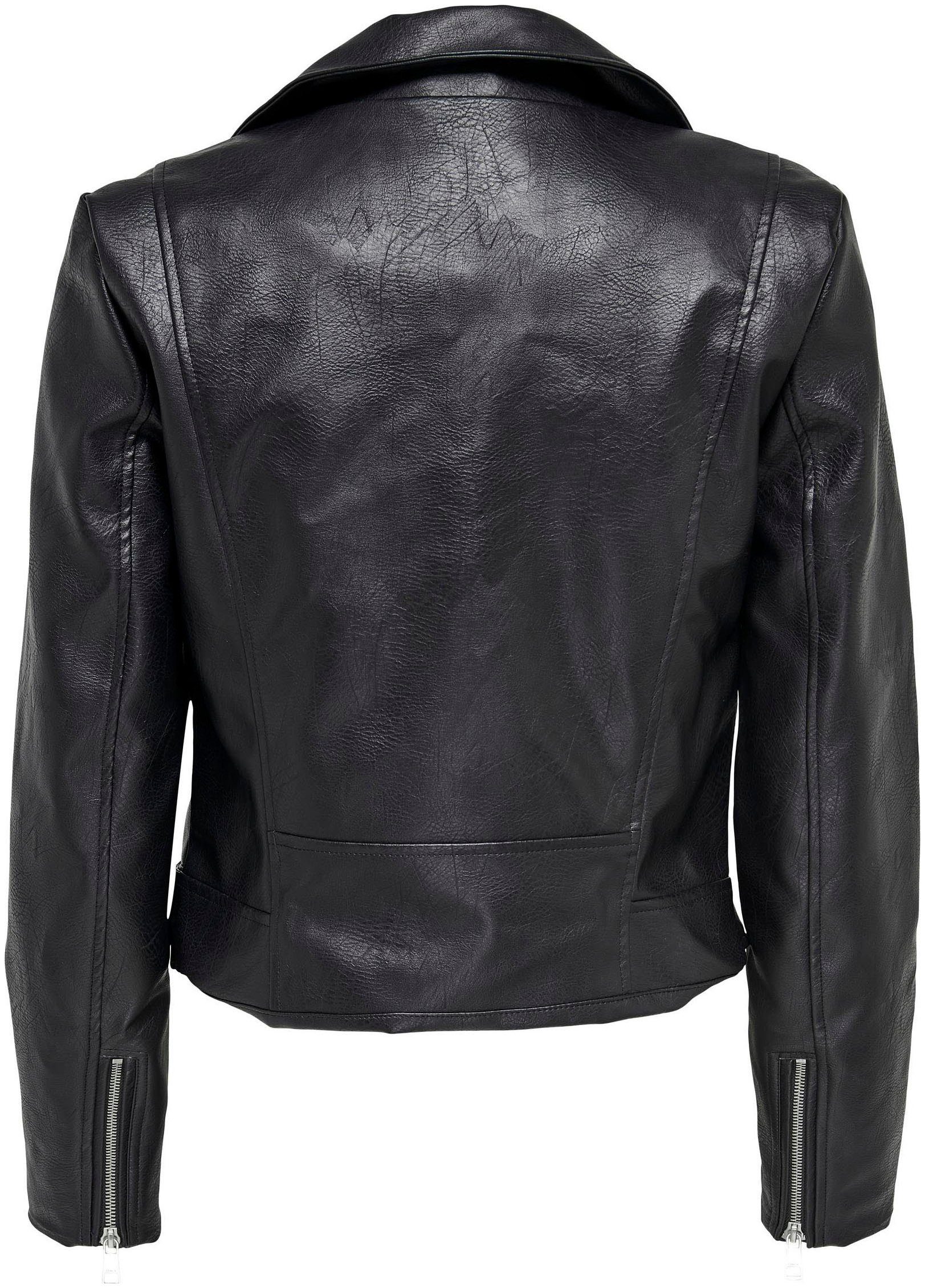 Details CC BIKER ONLVERA mit FAUX LEATHER Biker OTW ONLY Lederimitatjacke