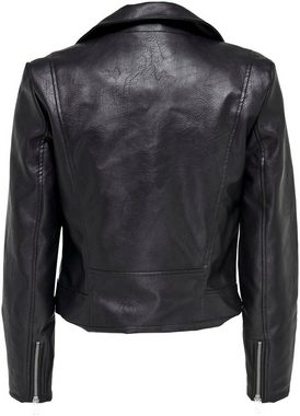 ONLY Lederimitatjacke ONLVERA FAUX LEATHER BIKER CC OTW mit Biker Details