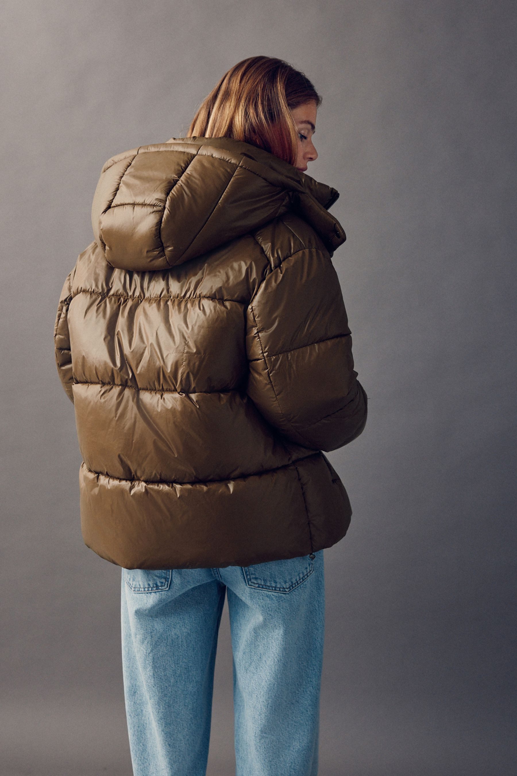 Next Steppmantel Steppmantel in Hochglanz-Optik (1-tlg)