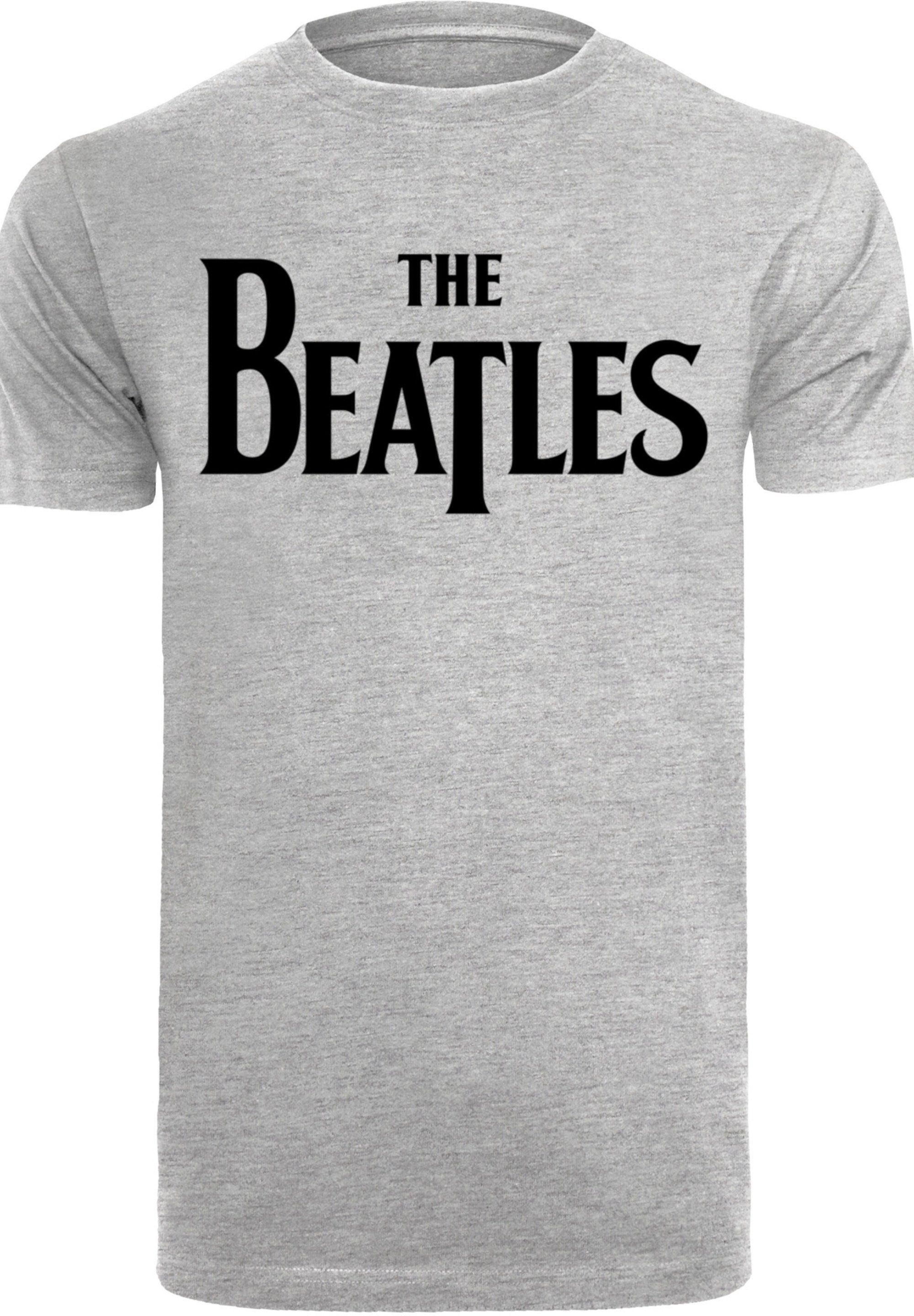 Logo Print Band T Black F4NT4STIC grey T-Shirt Beatles heather The Drop