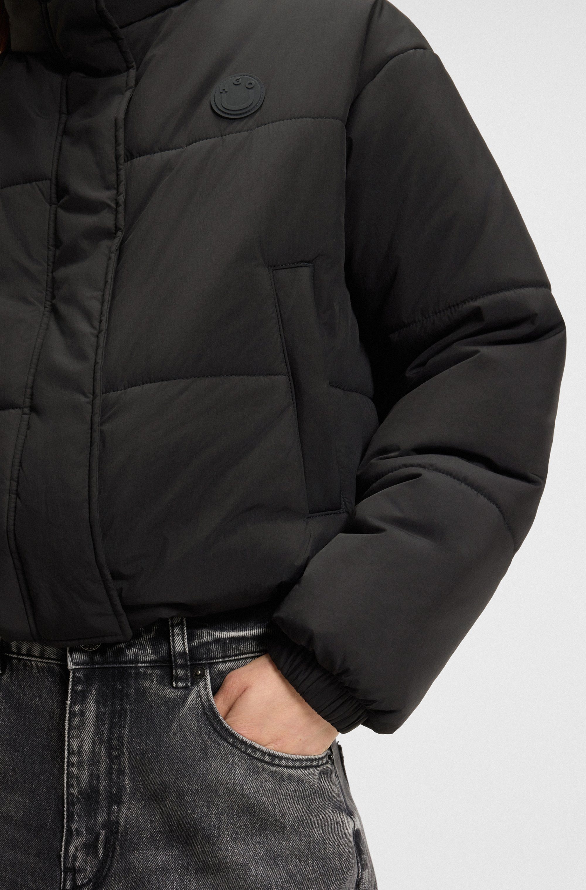 HUGO Steppjacke Faren Relaxed Fit, mit verstellbarem Saum