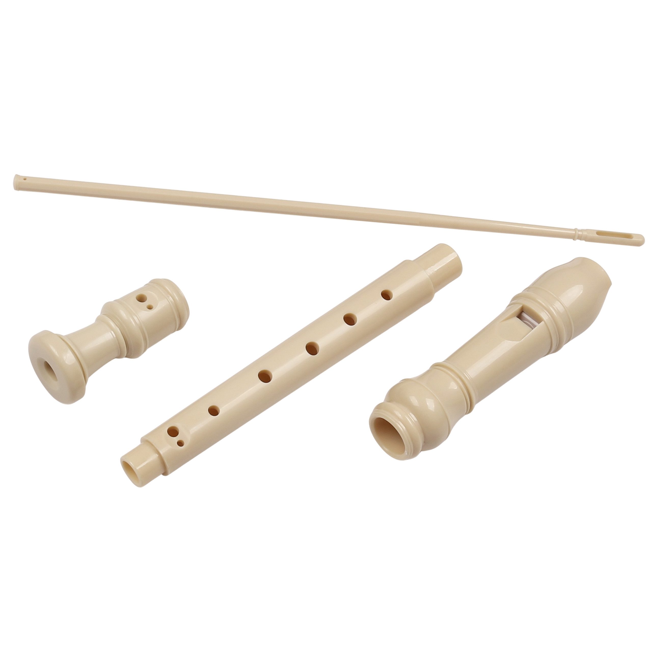 Sarcia.eu Blockflöte Blockflöte aus Kunststoff im Etui, mit Zubehör, 3+