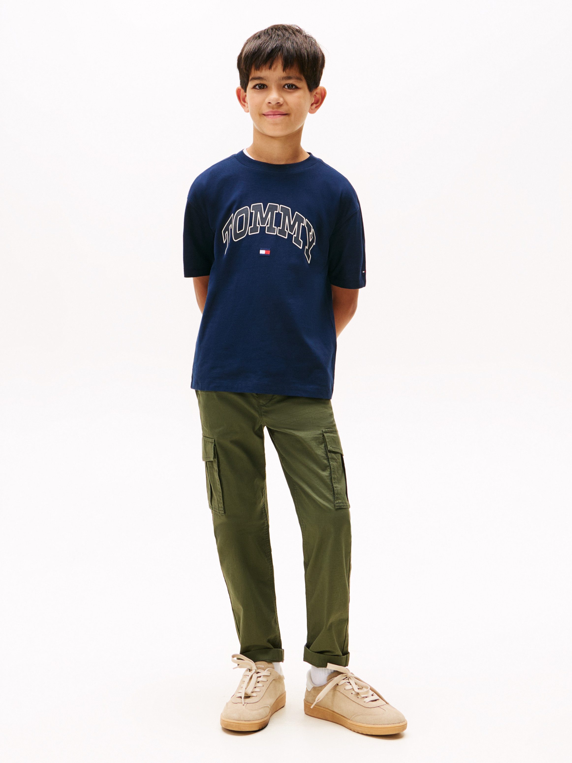 Tommy Hilfiger T-Shirt VARSITY RAISED PRINT TEE SS Kinder bis 16 Jahre – Bild 3 von 5