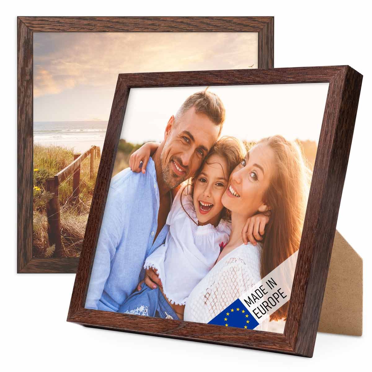 PHOTOLINI Bilderrahmen 2er Set Massivholz-Rahmen Modern günstig online kaufen