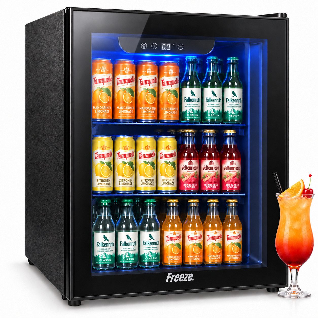 Freeze. Getränkekühlschrank fiftyB (JC-48), 57.5 cm hoch, 43 cm breit
