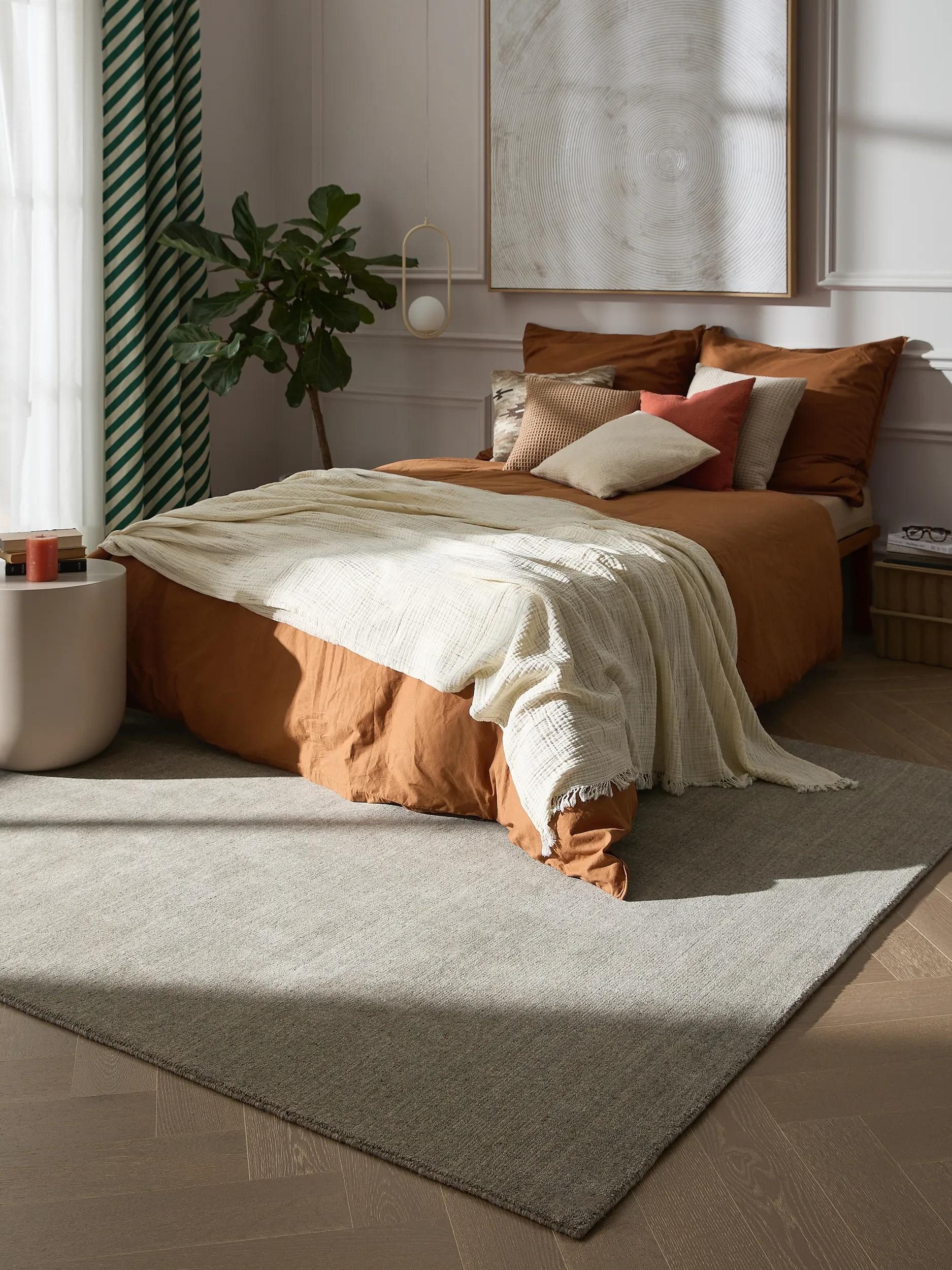 benuta Wollteppich Vera, rechteckig, Höhe: 11 mm, Kunstfaser, Berber, Ethno-Style, Wohnzimmer
