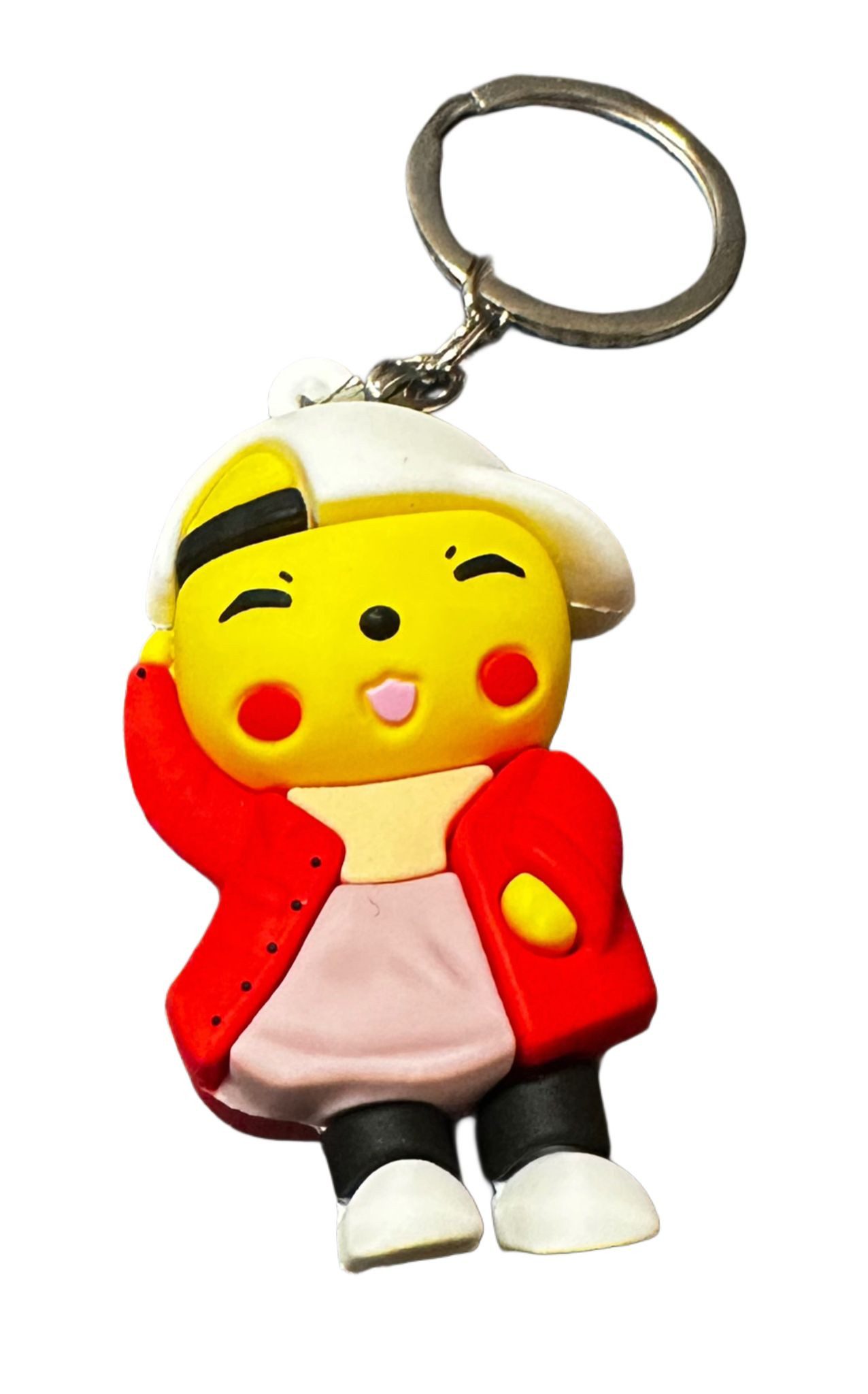 soma Schlüsselanhänger Schlüsselanhänger Pokemon Pikachu 6cm Geschenk Cartoon rot (1-tlg), Schlüsselanhänger Haustierschlüsselanhänger Geschenk Hund Frau Herren