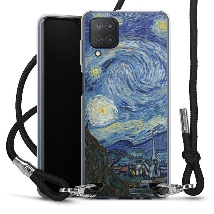 DeinDesign Handyhülle Kunst Vincent Van Gogh The Starry Night The Starry Night Samsung Galaxy M12 Handykette Hülle mit Band Case zum Umhängen