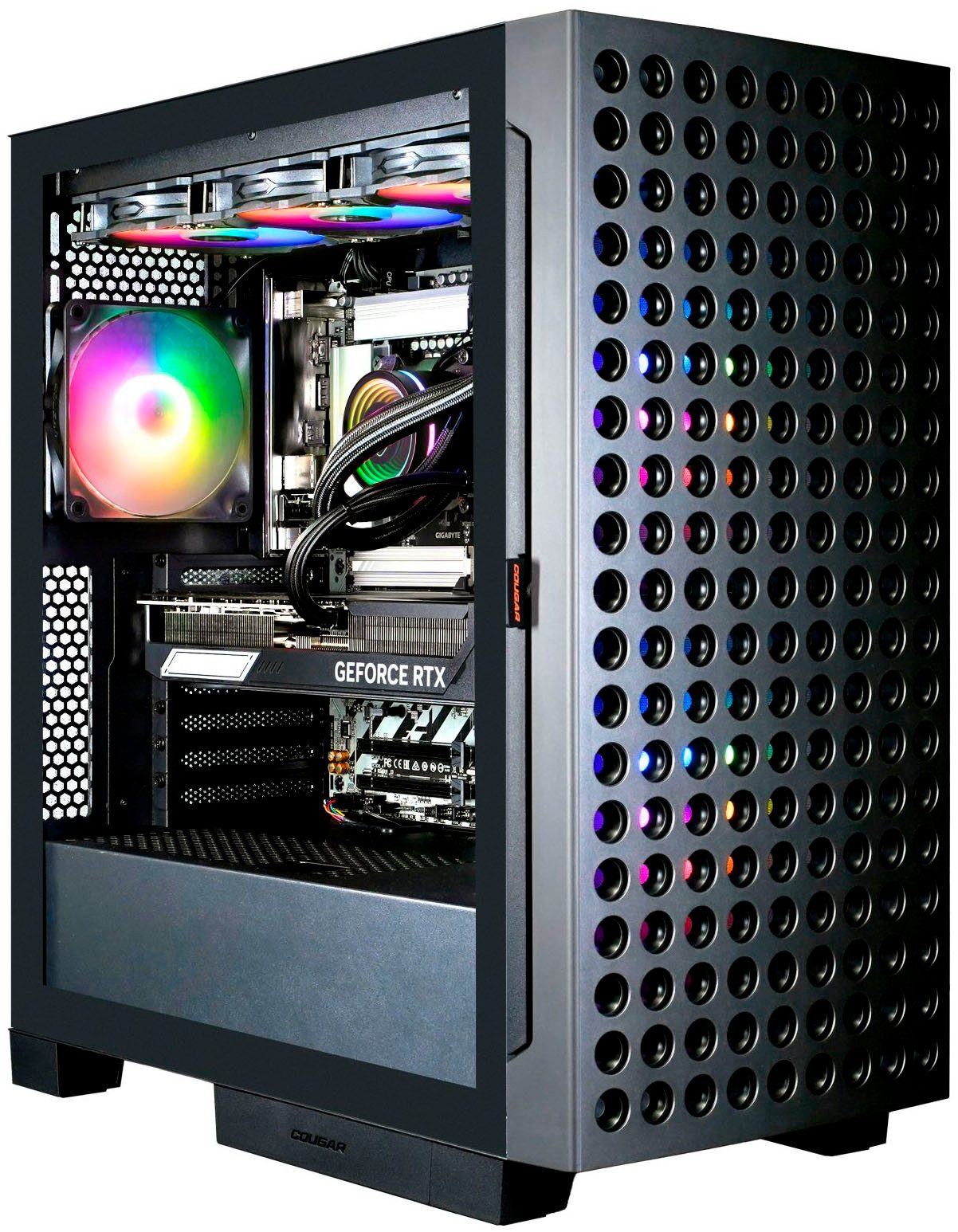 Cougar MegaDeal AIRFACE ECO BK 2847 Ryzen 5 9600X 32GB DDR5 1TB SSD RTX 5070 Gaming-PC-Komplettsystem (34", AMD Ryzen 5 9600X, RTX 5070, 32 GB RAM, 1000 GB SSD, Windows 11, DDR5 RAM + MSI MAG 342CQR E2 Curved Monitor 86cm (34)
