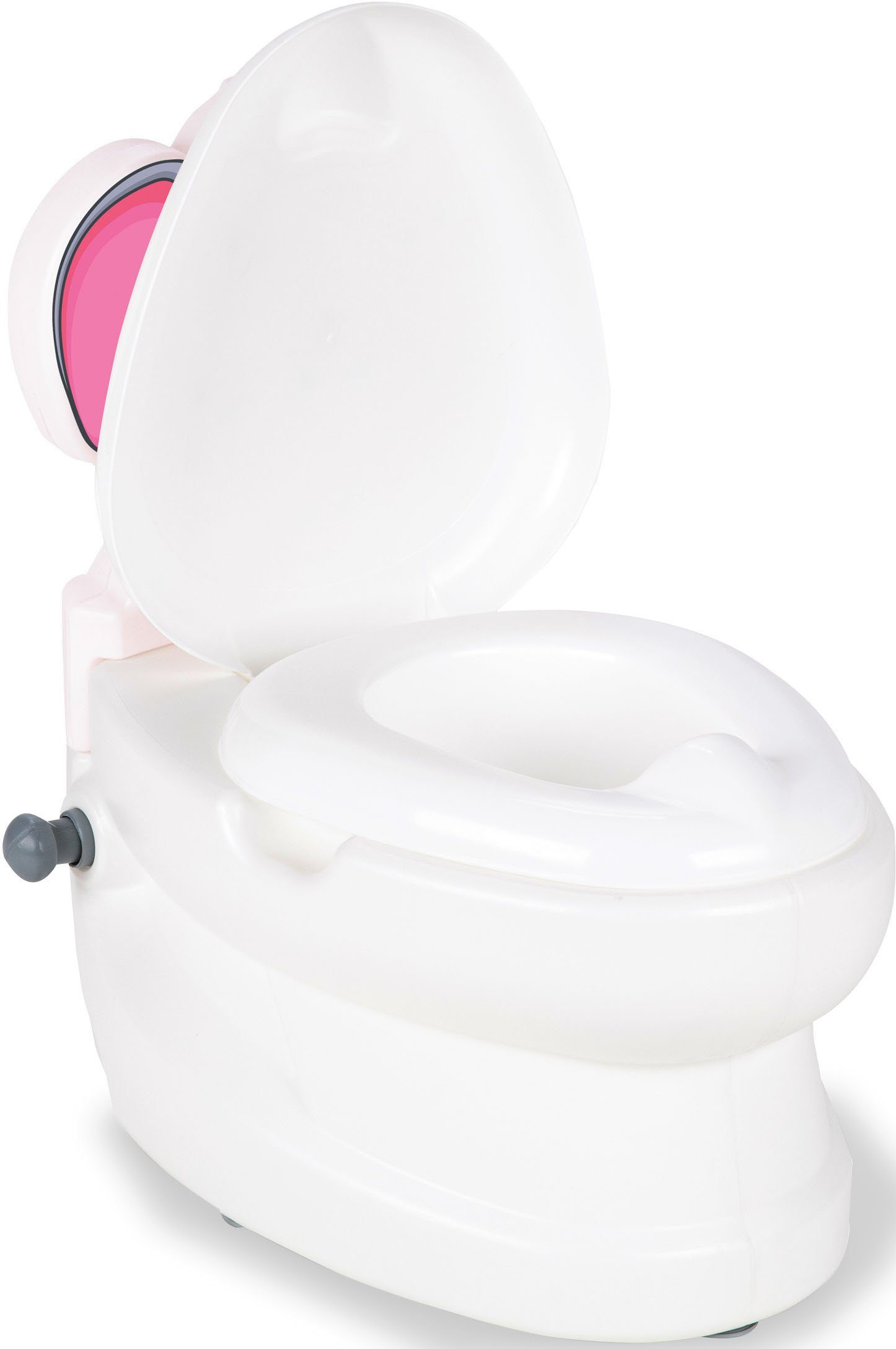 Jamara Toilet Trainer My Little Toilet, Elephant, with flushing sound and toilet paper holder