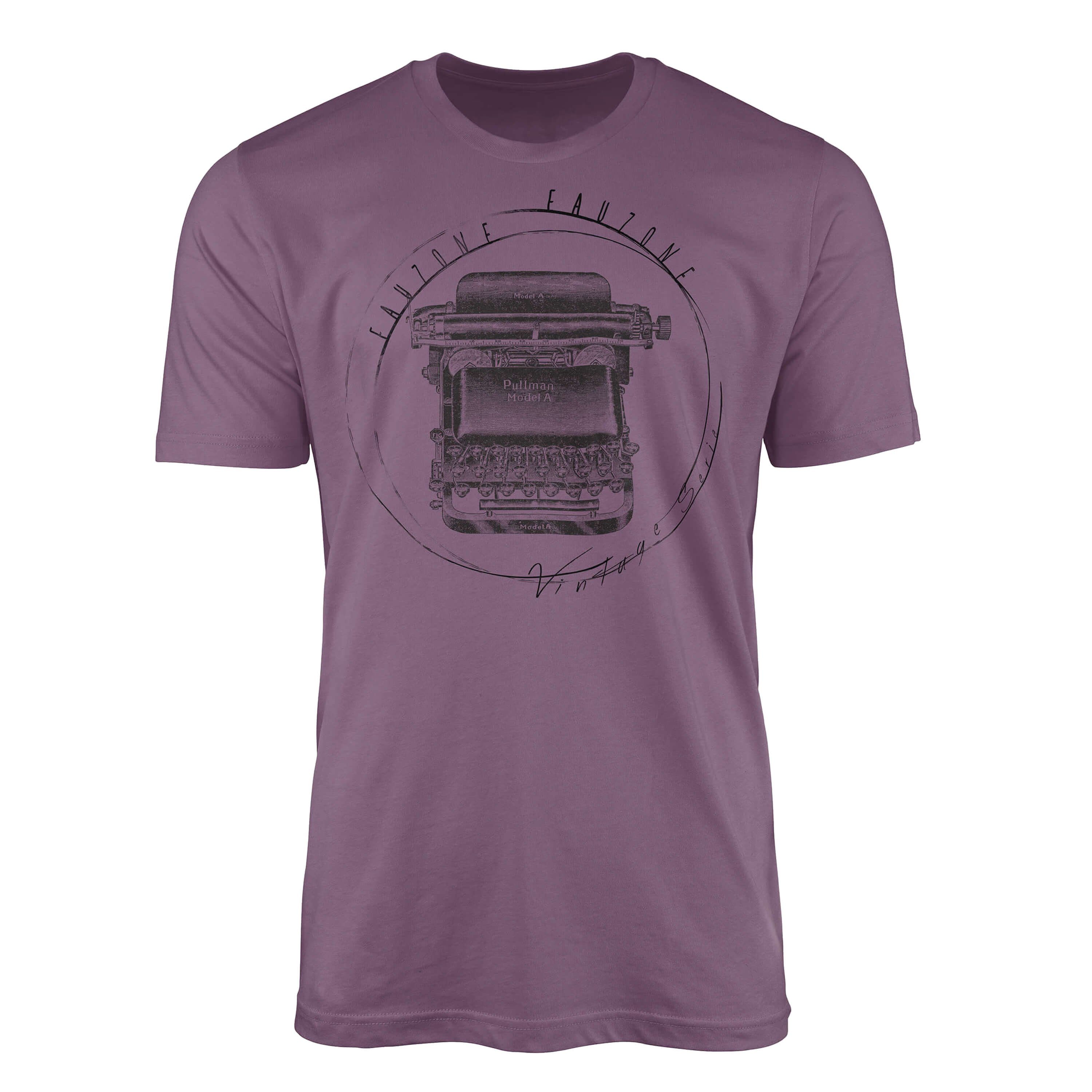 Sinus Art T-Shirt Vintage T-Shirt Shiraz Schreibmaschine Herren