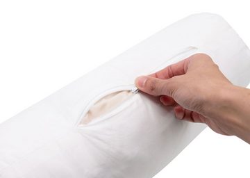 Nackenrollenbezug, ZOLLNER (1 Stück), 15 x 40 cm, 50% Polyester, 50% Baumwolle, vom Hotelwäschespezalisten