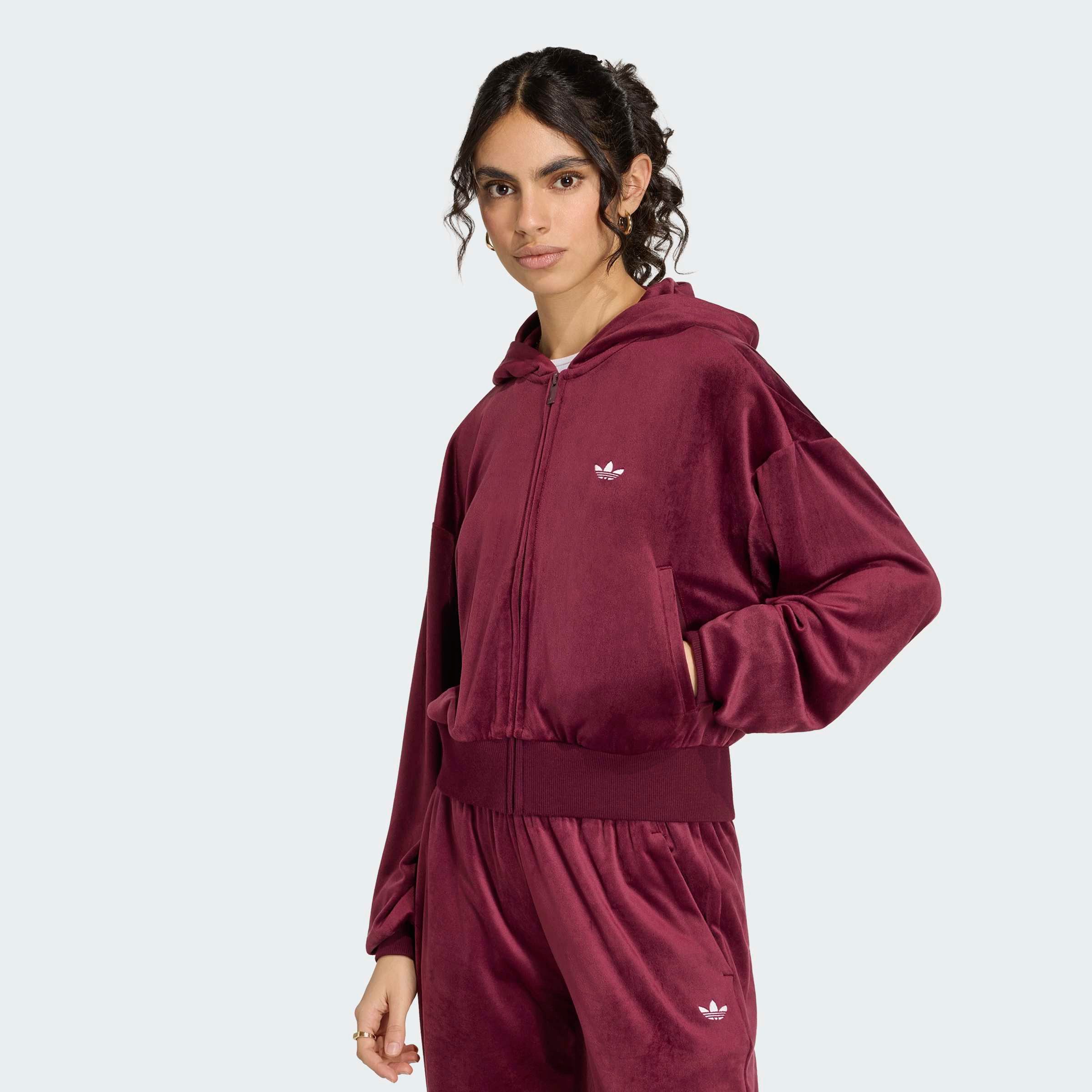 adidas Originals Kapuzensweatshirt ESSENTIALS VELOURS TRACK