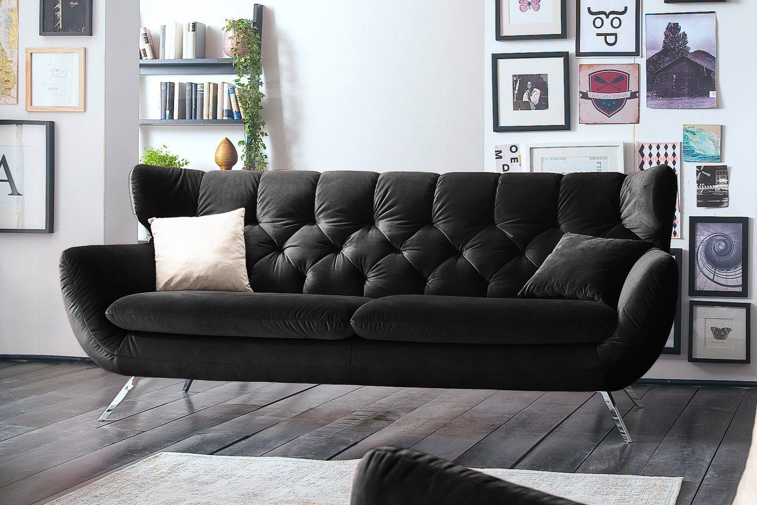 KAWOLA Sofa CHARME, 2-Sitzer od. 2,5-Sitzer, Velvet od. Cord, versch. Farben | Alle Sofas