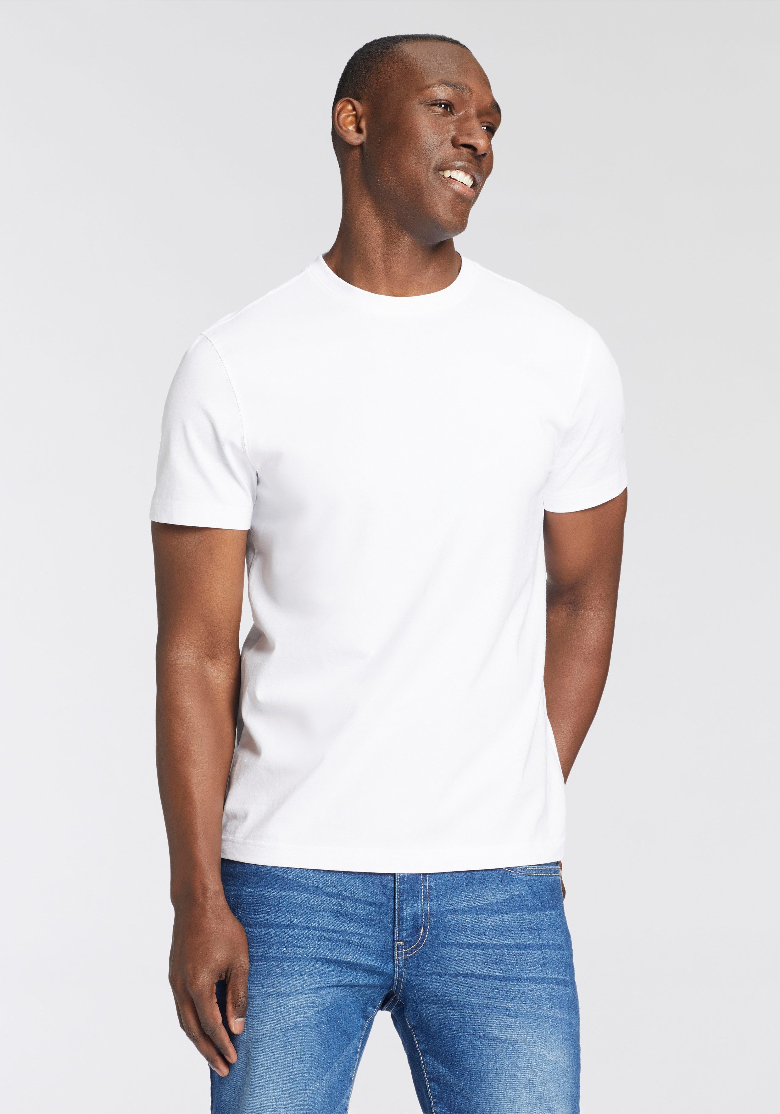 Man's World Rundhalsshirt (Packung, 2-tlg., 2er günstig online kaufen