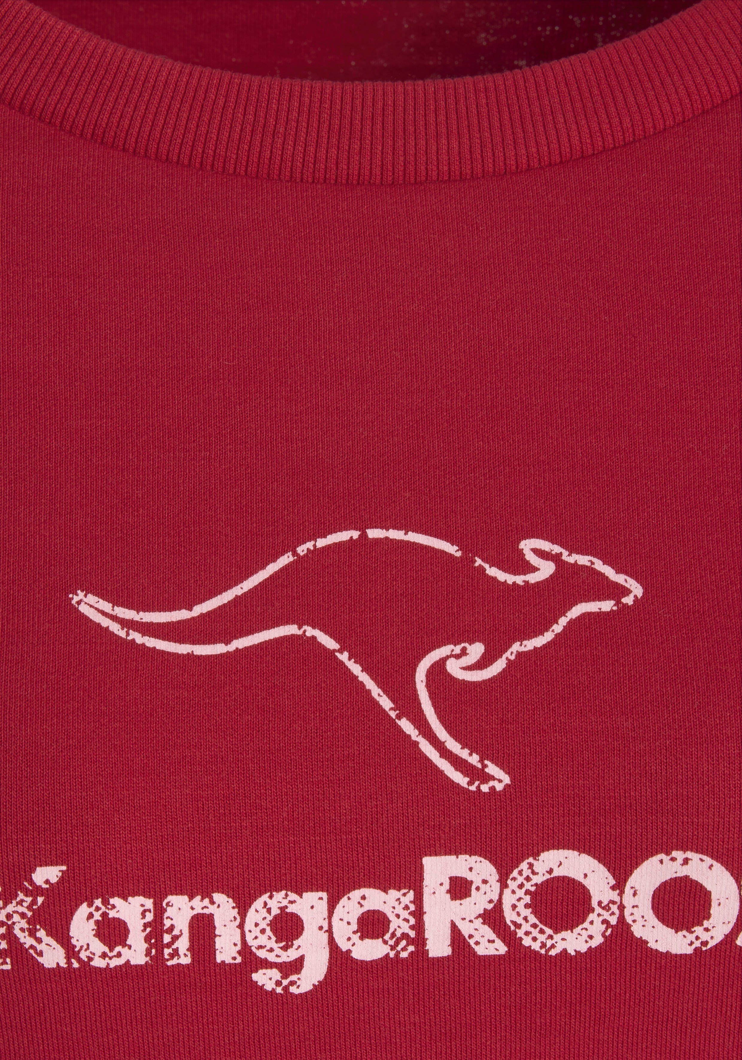 KangaROOS Sweatshirt mit Kontrastfarbenem Logodruck, Loungewear