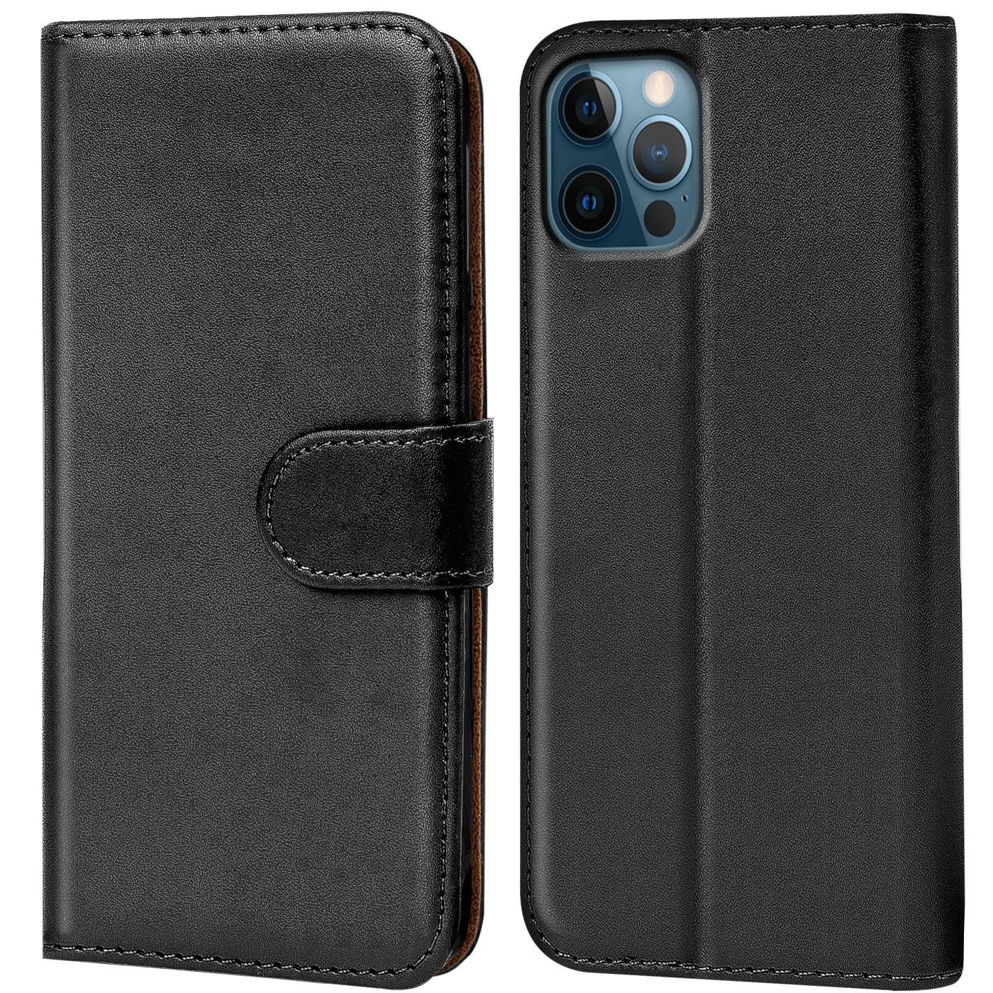 CoolGadget Handyhülle Wallet Klapp Tasche Book Case für Apple iPhone 12 Pro Max 6,7 Zoll, Hülle Klapphülle Flip Cover Etui Schutzhülle