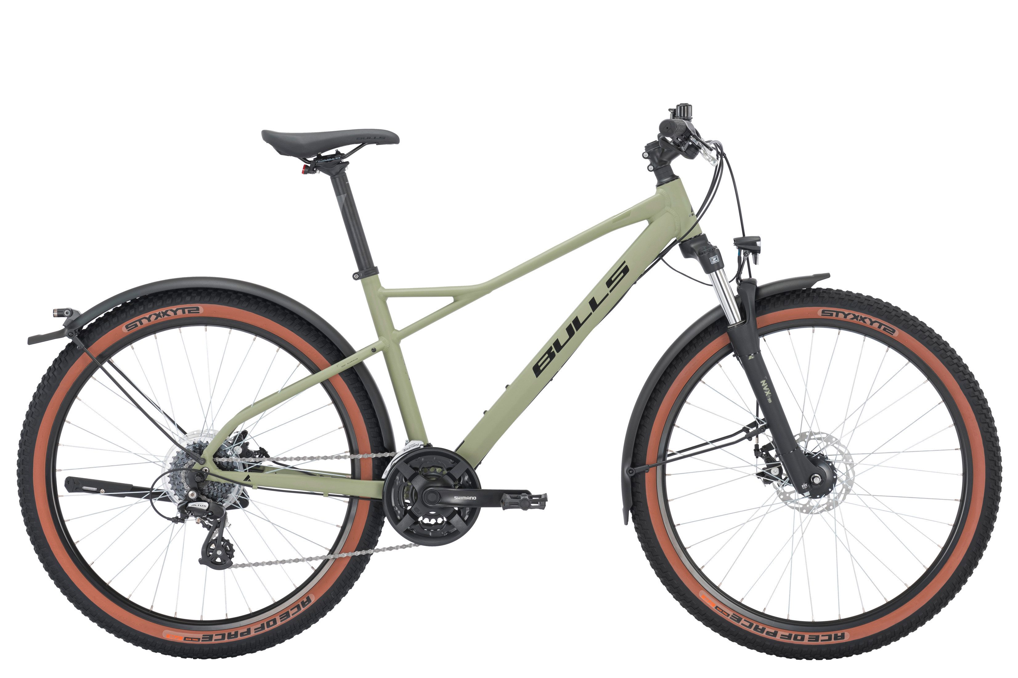 Bulls Mountainbike Bulls Sharptail Street 2 26'' grün 2026, 24 Gang SHIMANO Altus RD-M310, Kettenschaltung