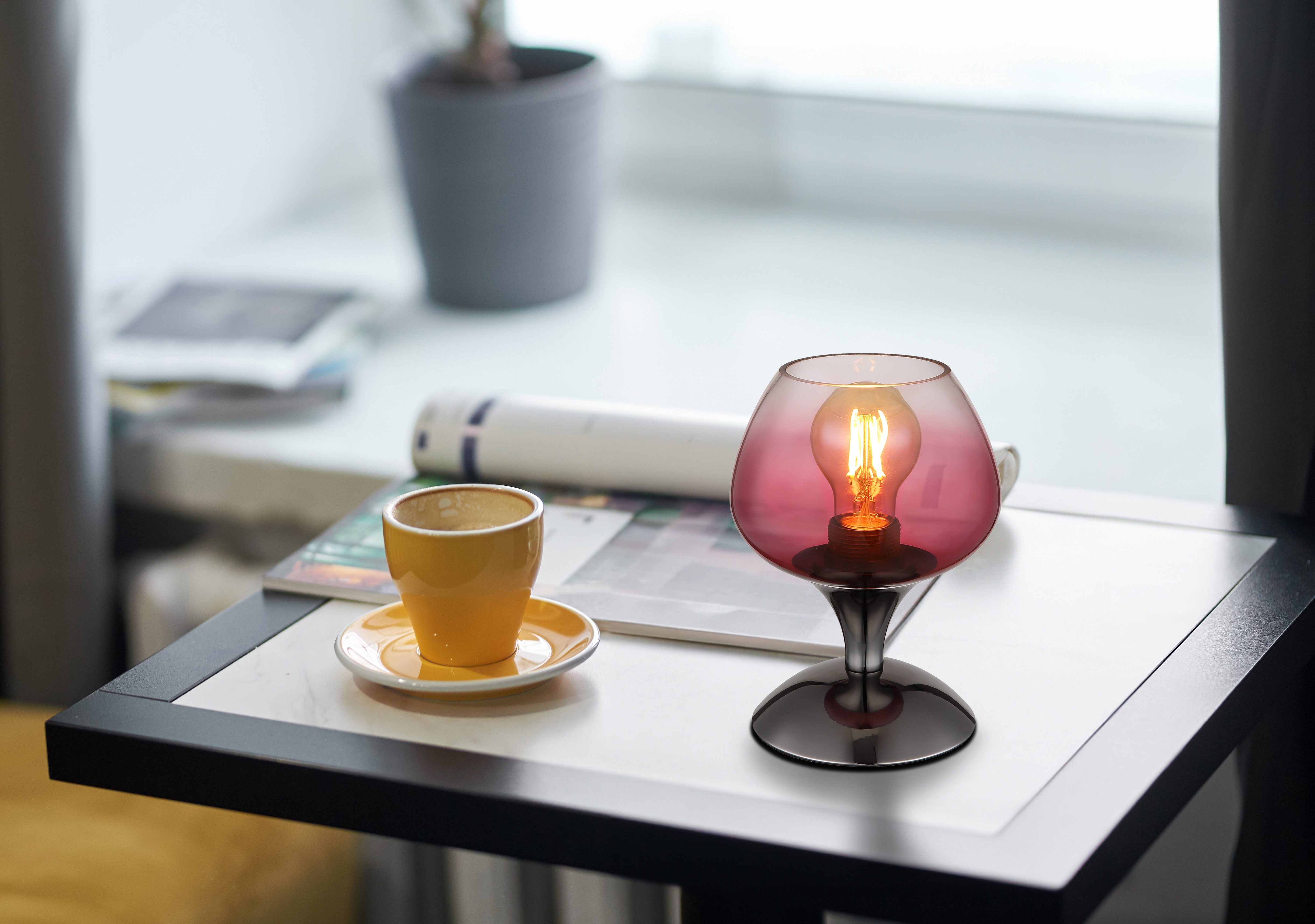 GLOBO LIGHTING Tischleuchte MAXY, ohne Leuchtmittel, Tischlampe/modern/Wohnzimmer/Schlafzimmer