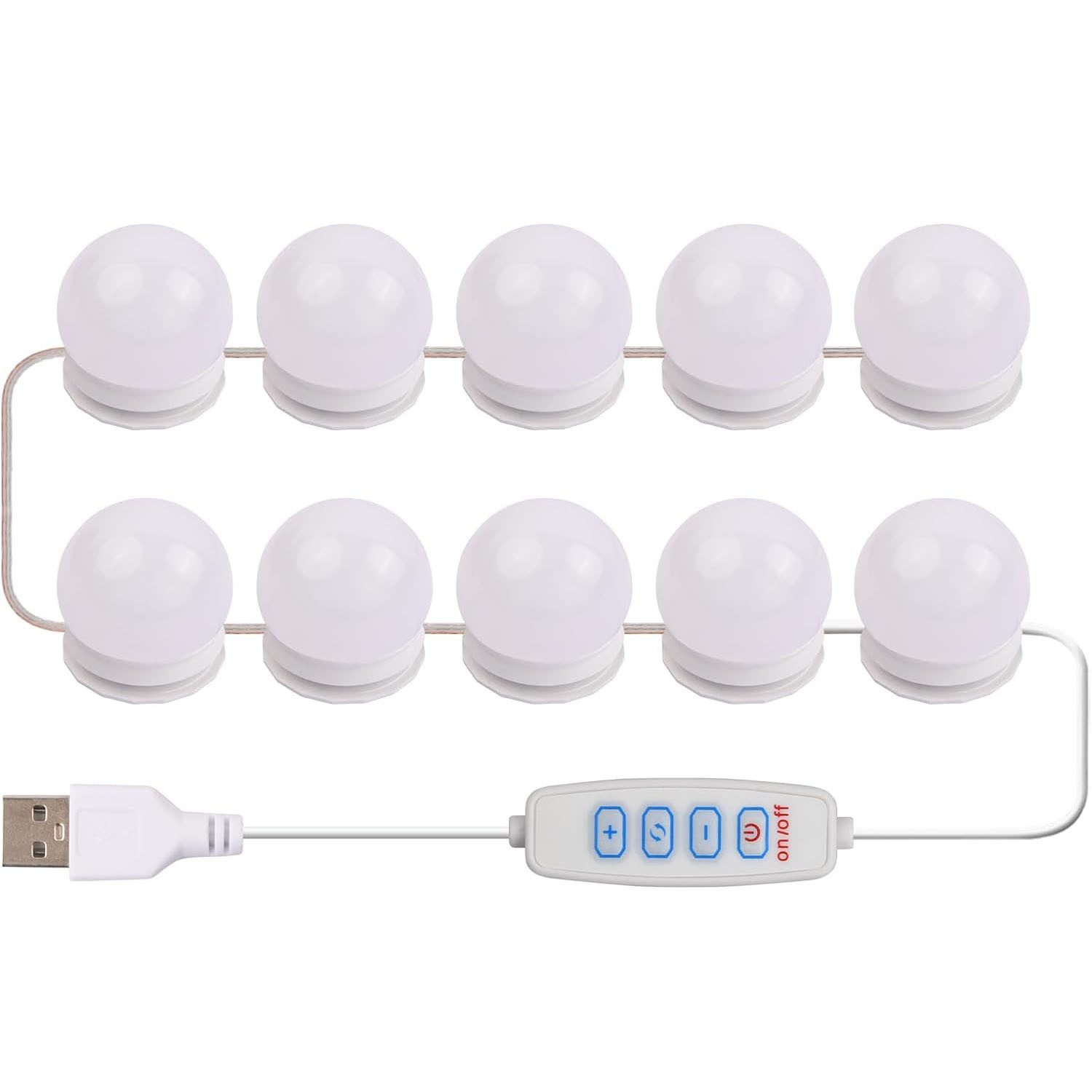 LED Spiegelleuchte 10 LED Spiegellampe Schminklicht Schminkleuchte Hollywood Spiegel