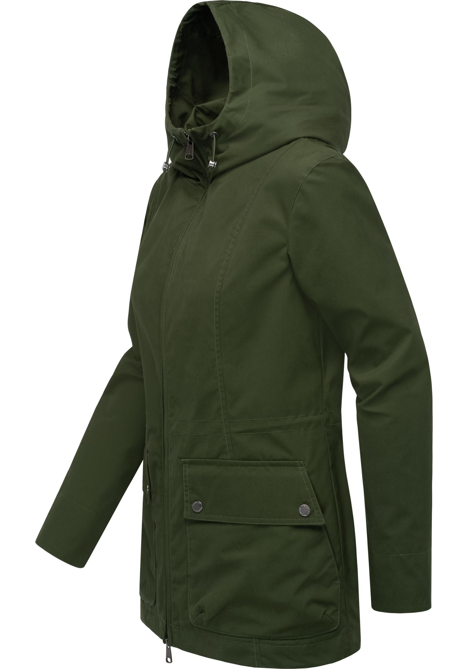 Ragwear Outdoorjacke Monadetta A Leichte Kapuzenjacke für die Übergangszeit