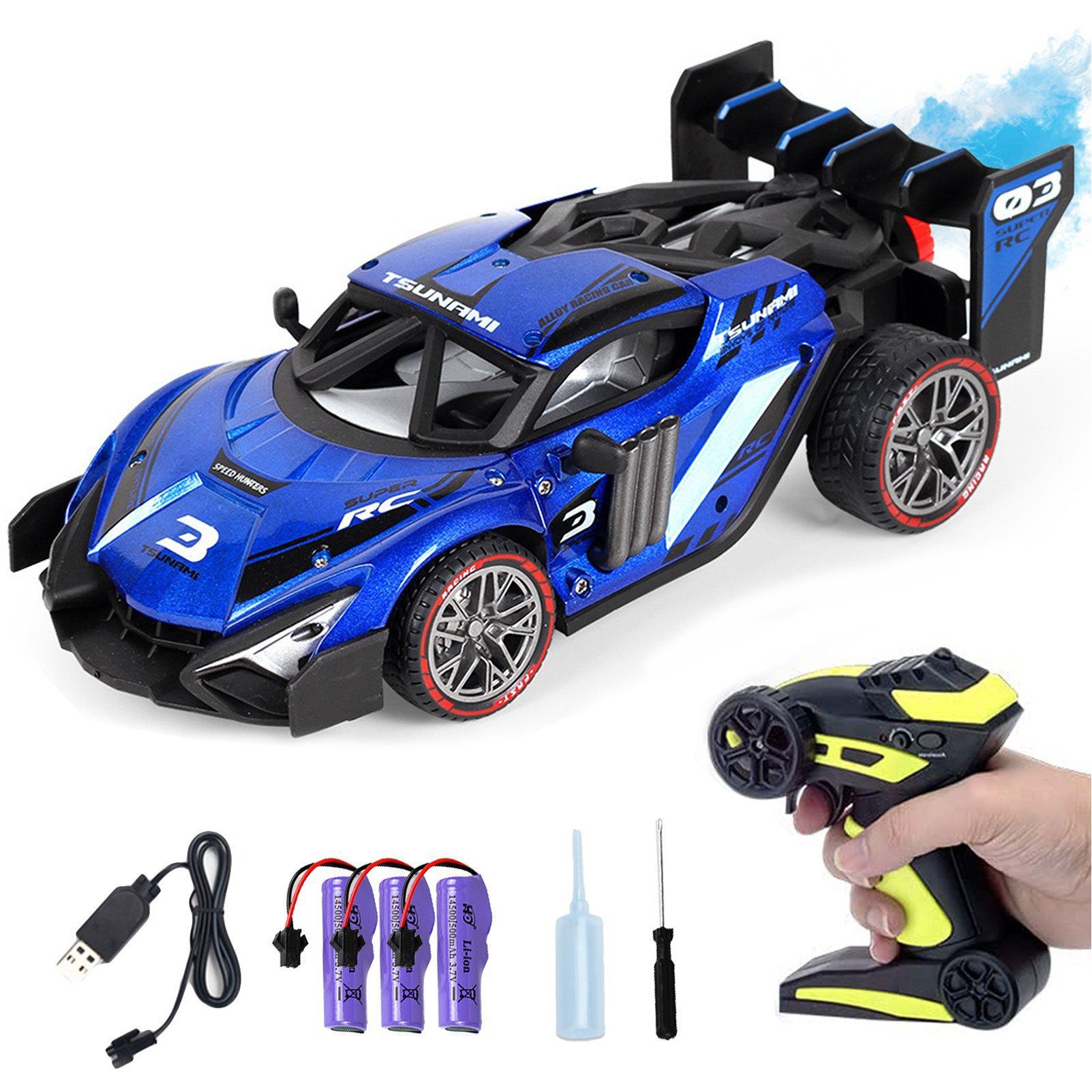 RC-Auto Ferngesteuertes Auto ab 3 4 5 6 8 Jahre, RC Drift Car 1:16