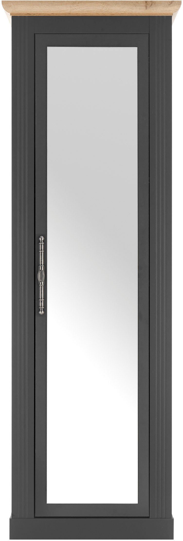 OTTO home Schuhschrank Westminster, Schrank im Landhausstil, Hochschrank, Garderobenschrank Metallgriffe, mit Spiegeltür, viel Stauraum, in 2 Farben erhältlich – Bild 3 von 5